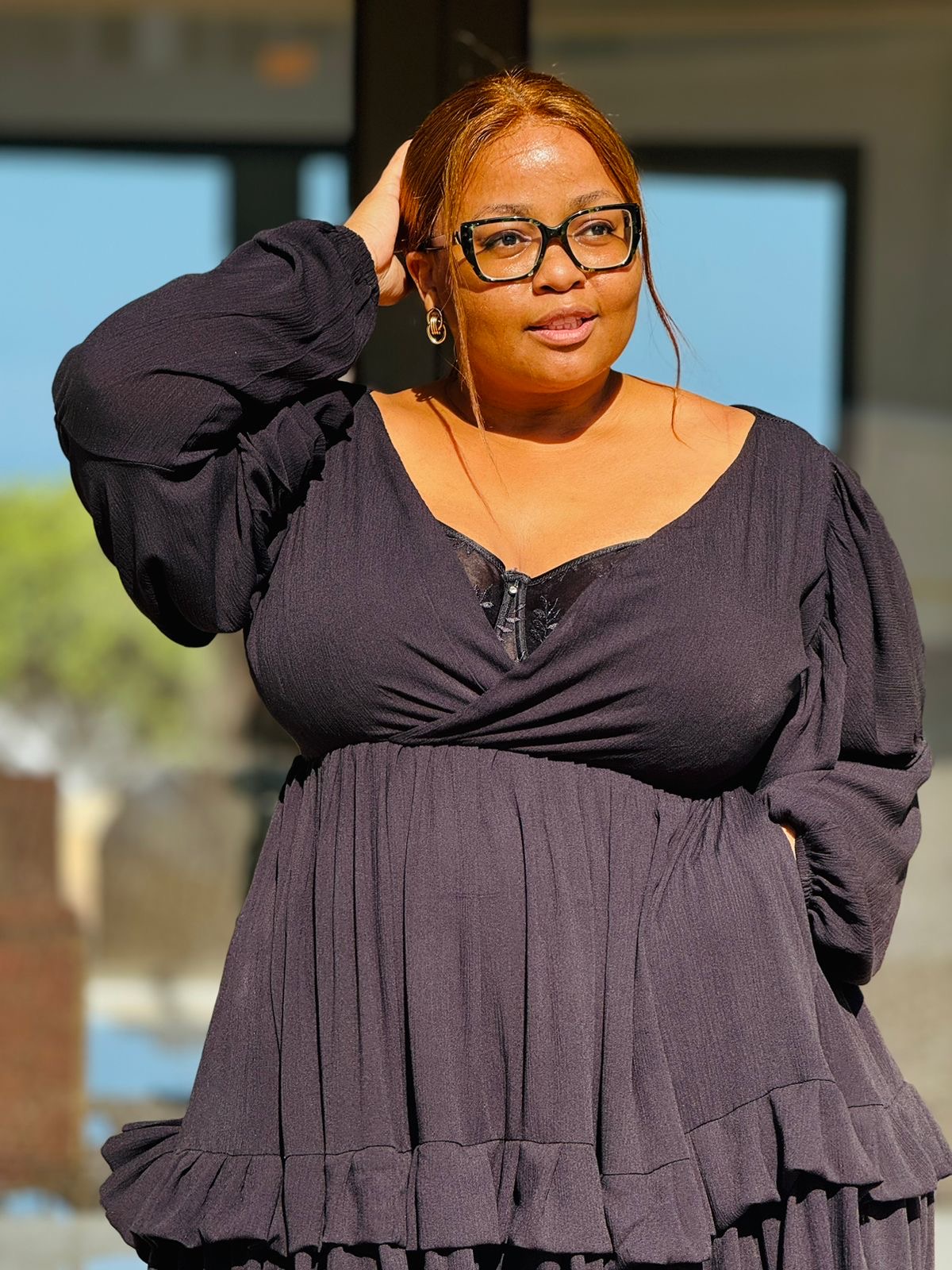 BLACK CRINKLE KNIT FABRIC - Phatgalz 281 - Image 3