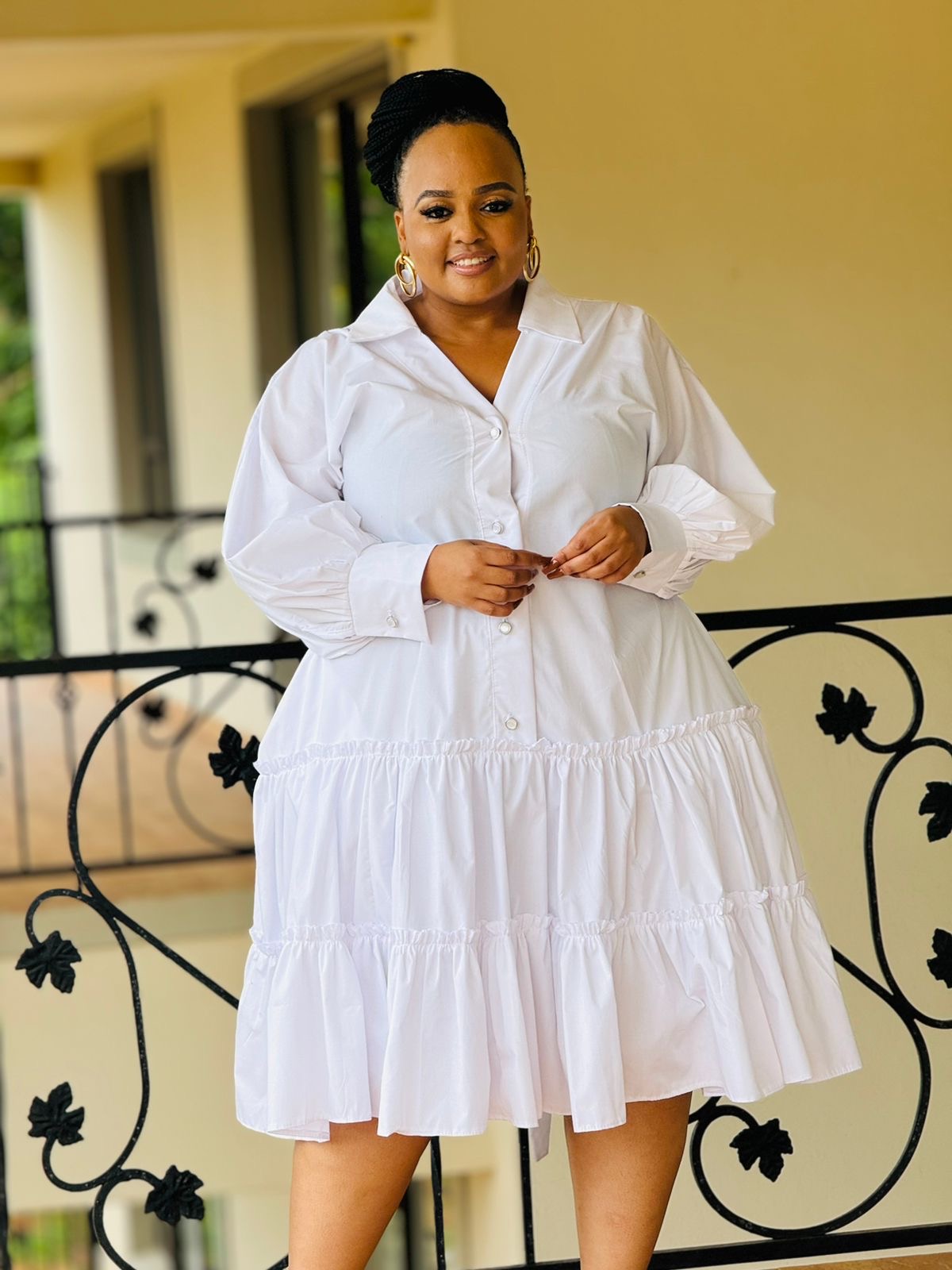 POPLIN FABRIC DRESS - Phatgalz 316 - Image 3