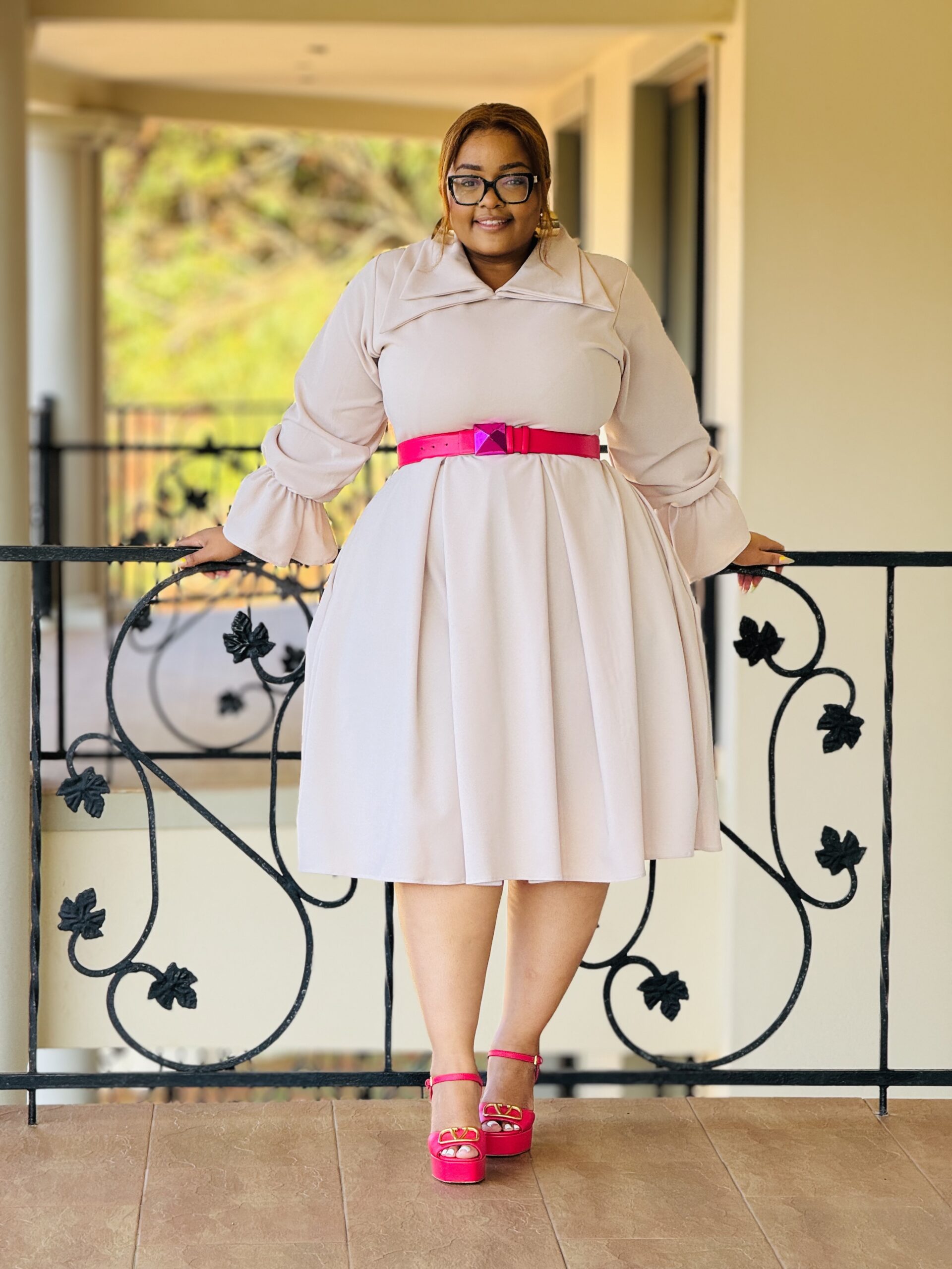 Fashion Casual Midi Dress Plus Size Flare Sleeve Dress NWT Eloquii Flare  Sleeve Scuba Plus Size