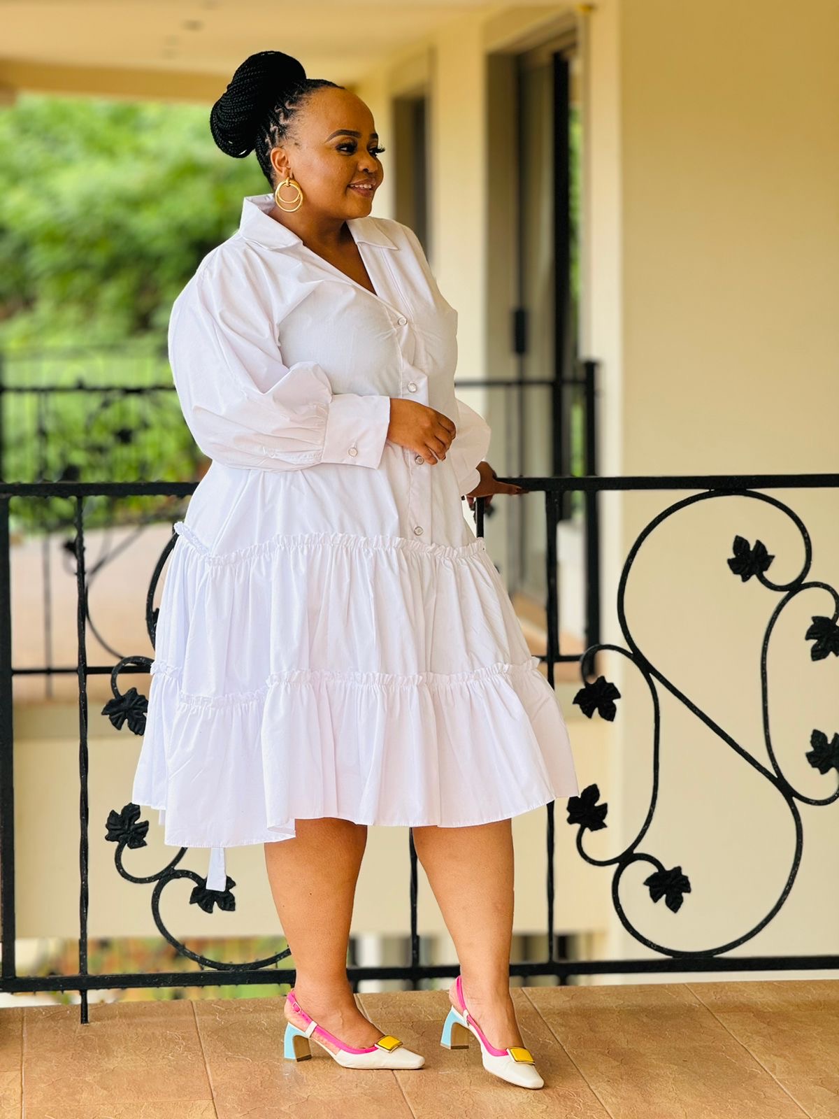 POPLIN FABRIC DRESS - Phatgalz 316 - Image 2