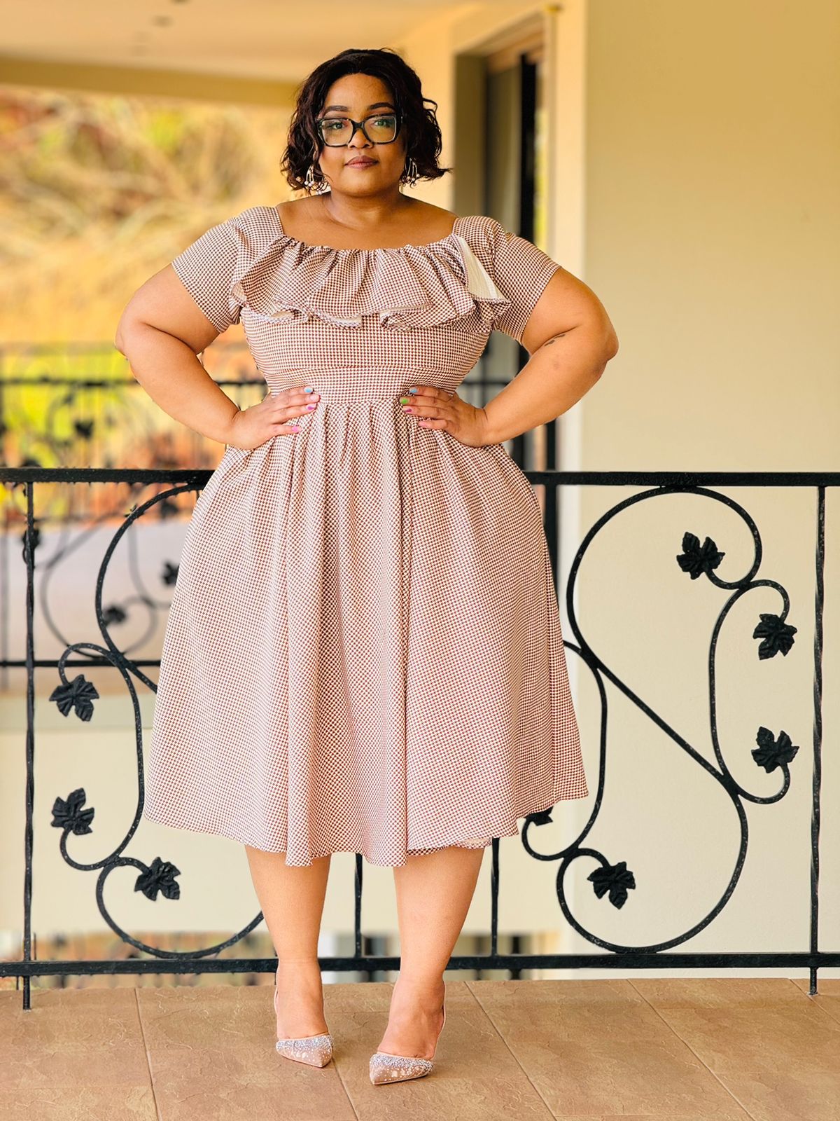 PRINTED BARBIE FABRIC DRESS - Phatgalz 354 - Image 3