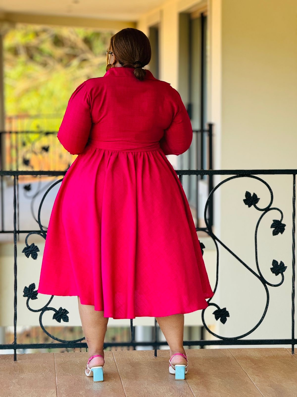 TAIWAN SLUB LINEN FABRIC DRESS - Phatgalz 342 - Image 7