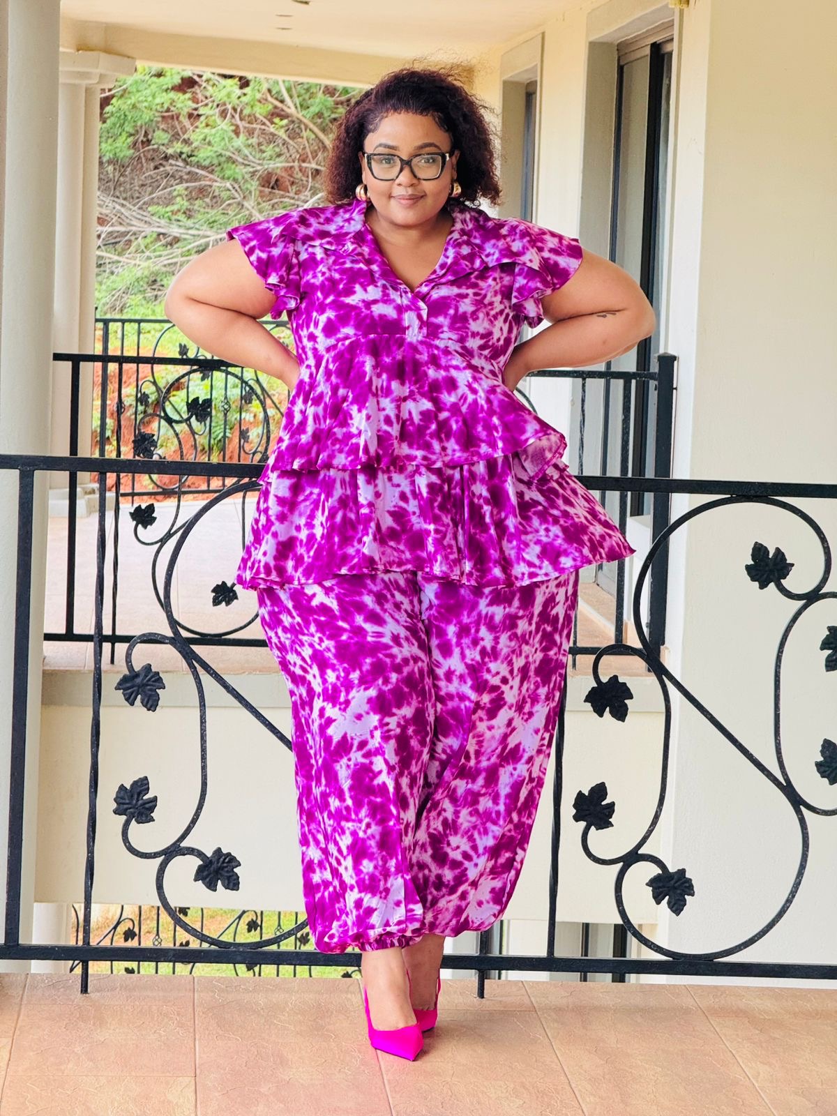 PRINTED SUPERSOFT FABRIC PANTS & TOP- PHATGULZ 423 - Image 4