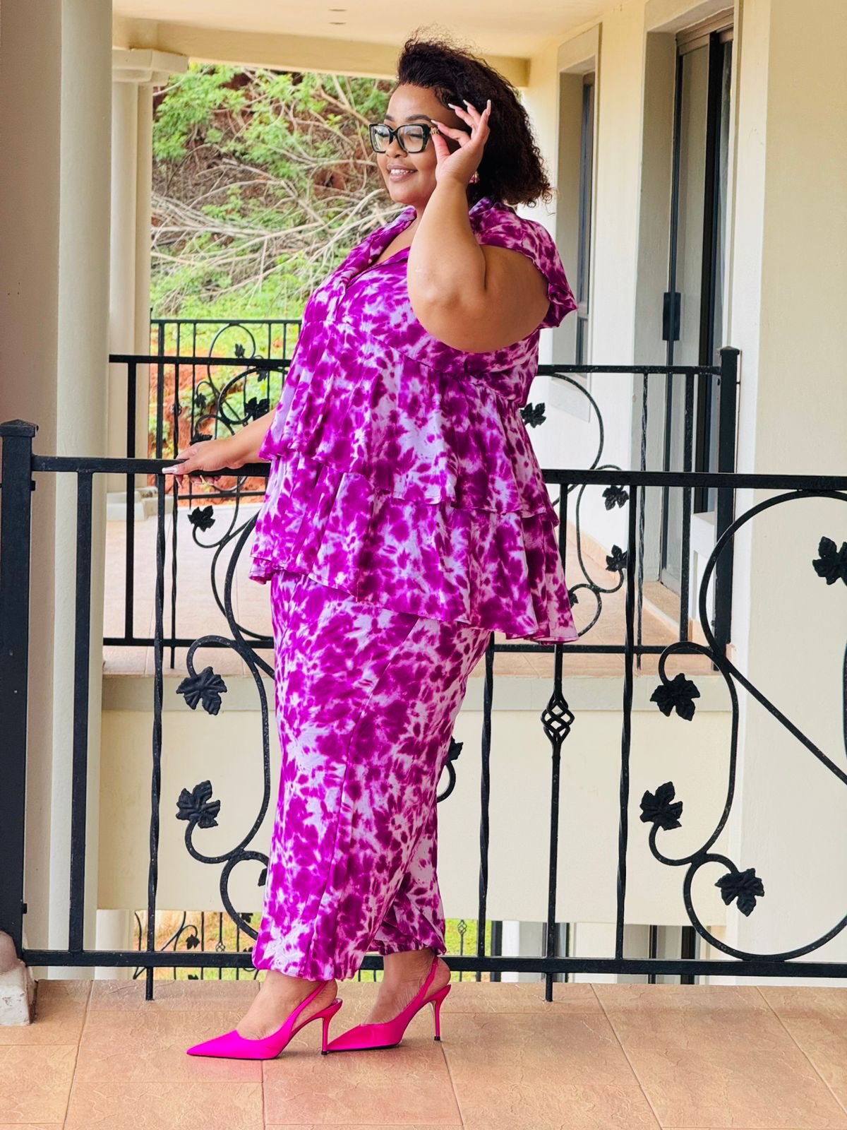 PRINTED SUPERSOFT FABRIC PANTS & TOP- PHATGULZ 423 - Image 5
