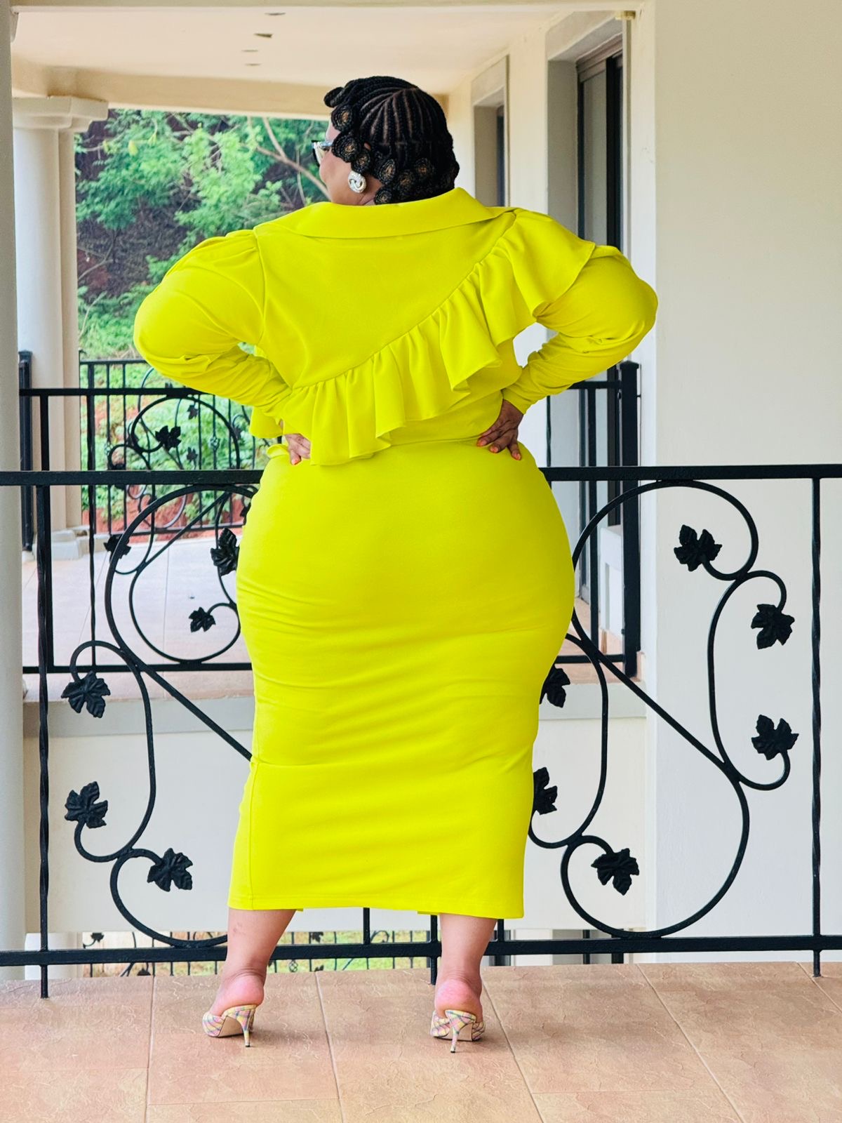 SCUBA CREPE FABRIC SKIRT AND TOP - PHATGULZ 444 - Image 7
