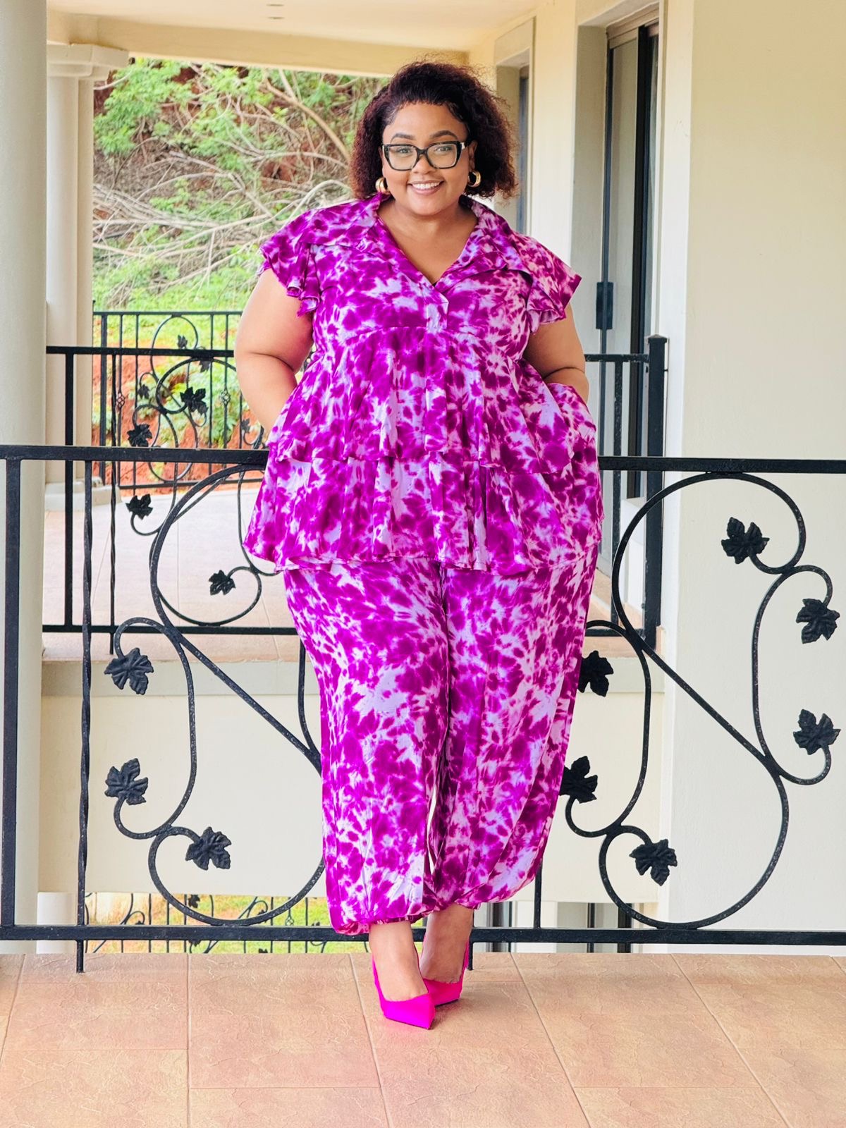 PRINTED SUPERSOFT FABRIC PANTS & TOP- PHATGULZ 423 - Image 8
