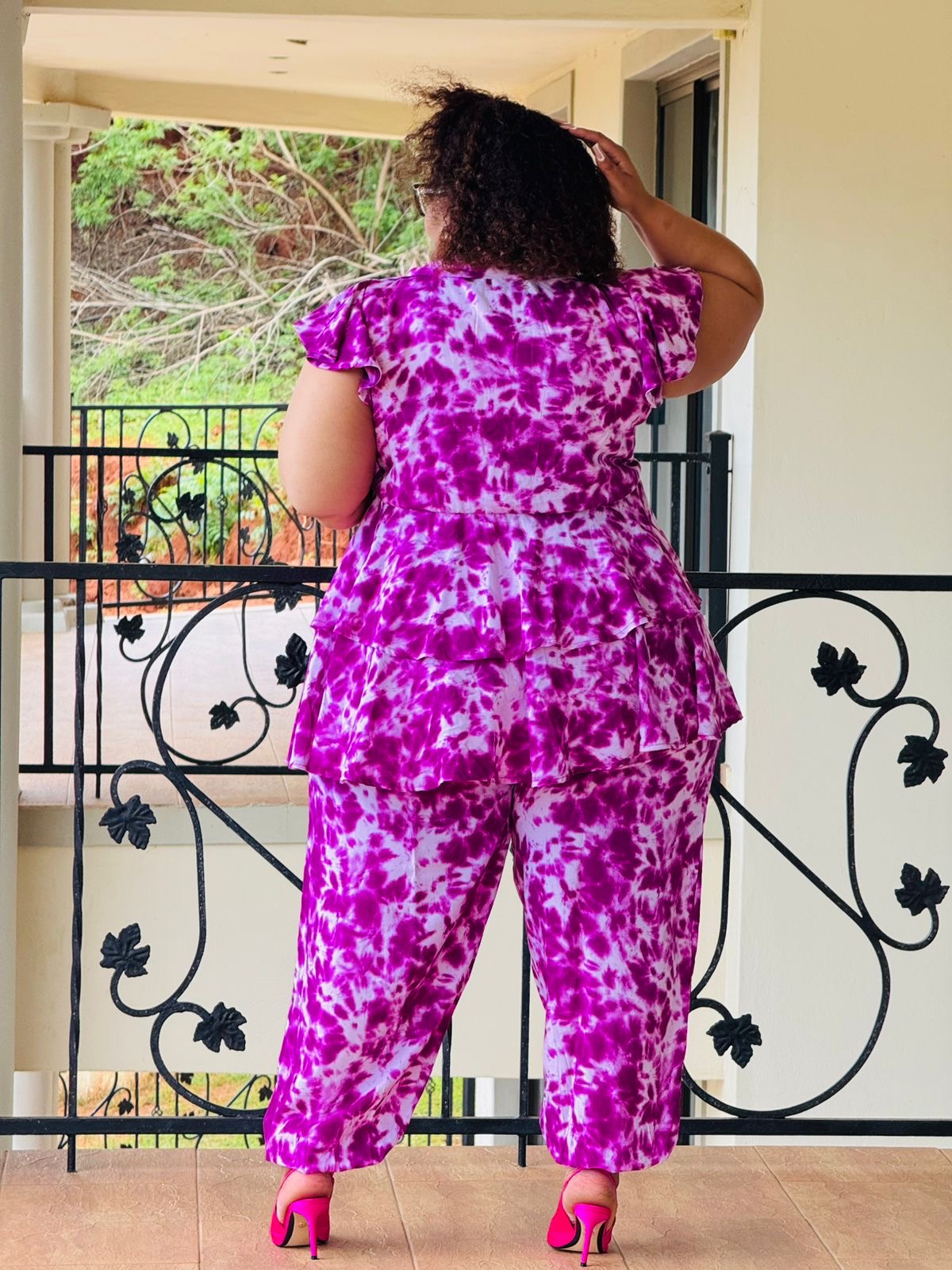 PRINTED SUPERSOFT FABRIC PANTS & TOP- PHATGULZ 423 - Image 6