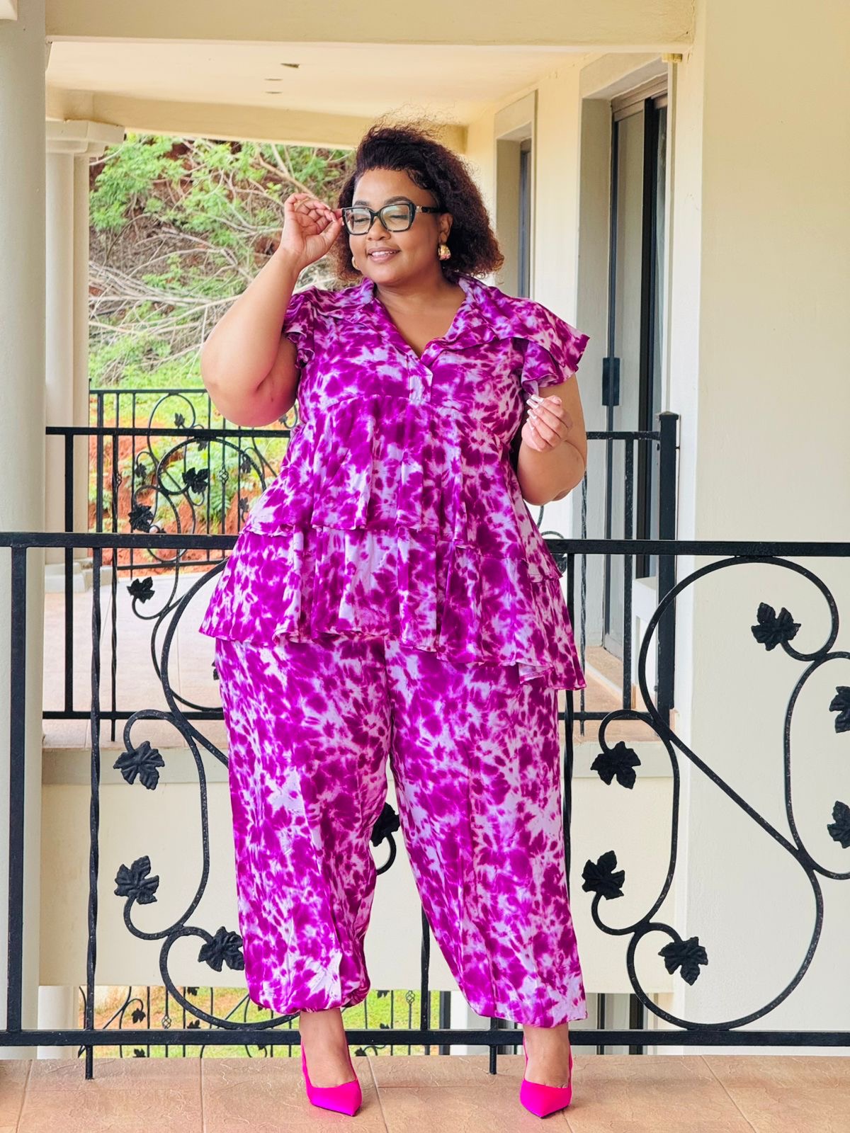 PRINTED SUPERSOFT FABRIC PANTS & TOP- PHATGULZ 423 - Image 3