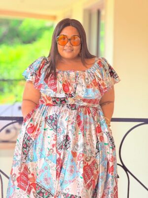 PRINTED SATIN FABRIC DRESS – PHATGULZ 527