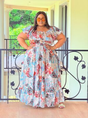 PRINTED SATIN FABRIC DRESS – PHATGULZ 527