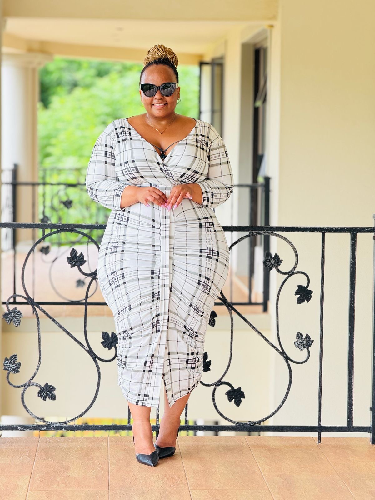 PRINTED DTY FABRIC DRESS - PHATGULZ 593 - Image 5