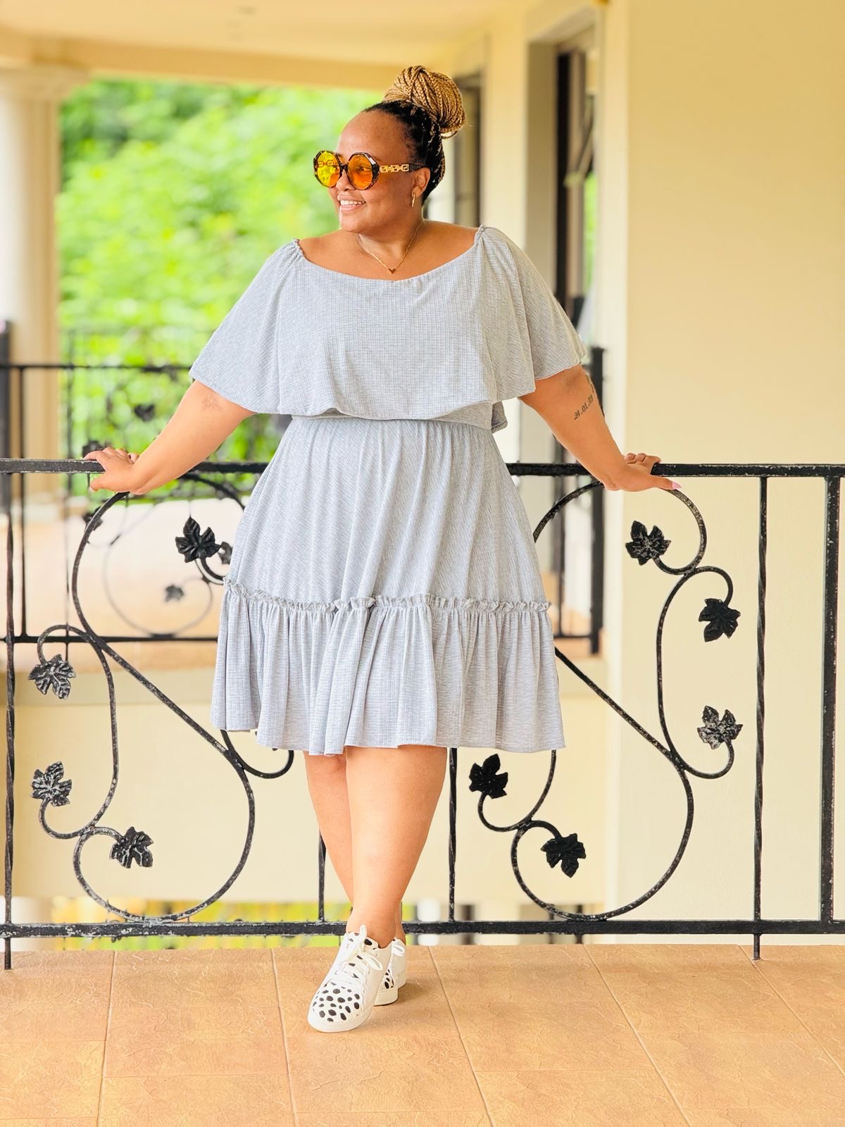 CRINKLE KNIT FABRIC DRESS - PHATGULZ 591 - Image 6