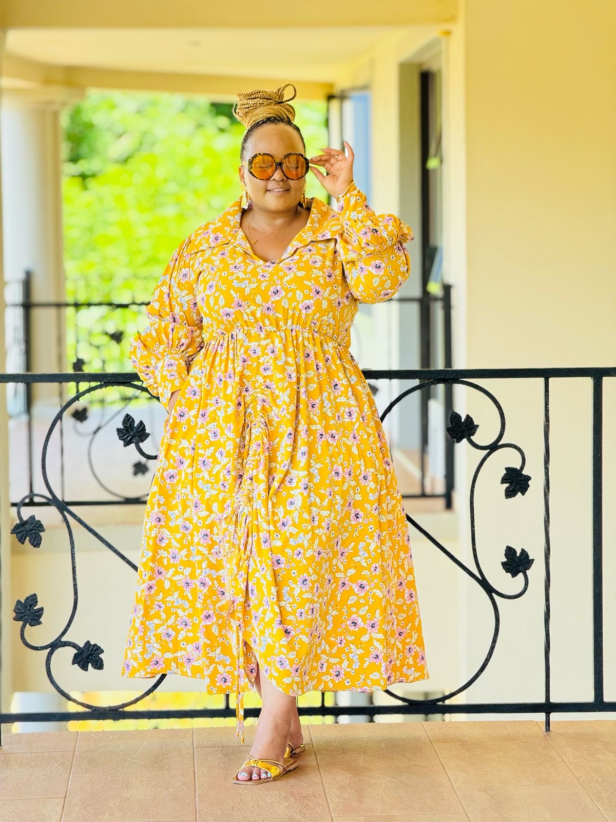 PRINTED MORROCCAINE FABRIC DRESS - PHATGULZ 590 - Image 3