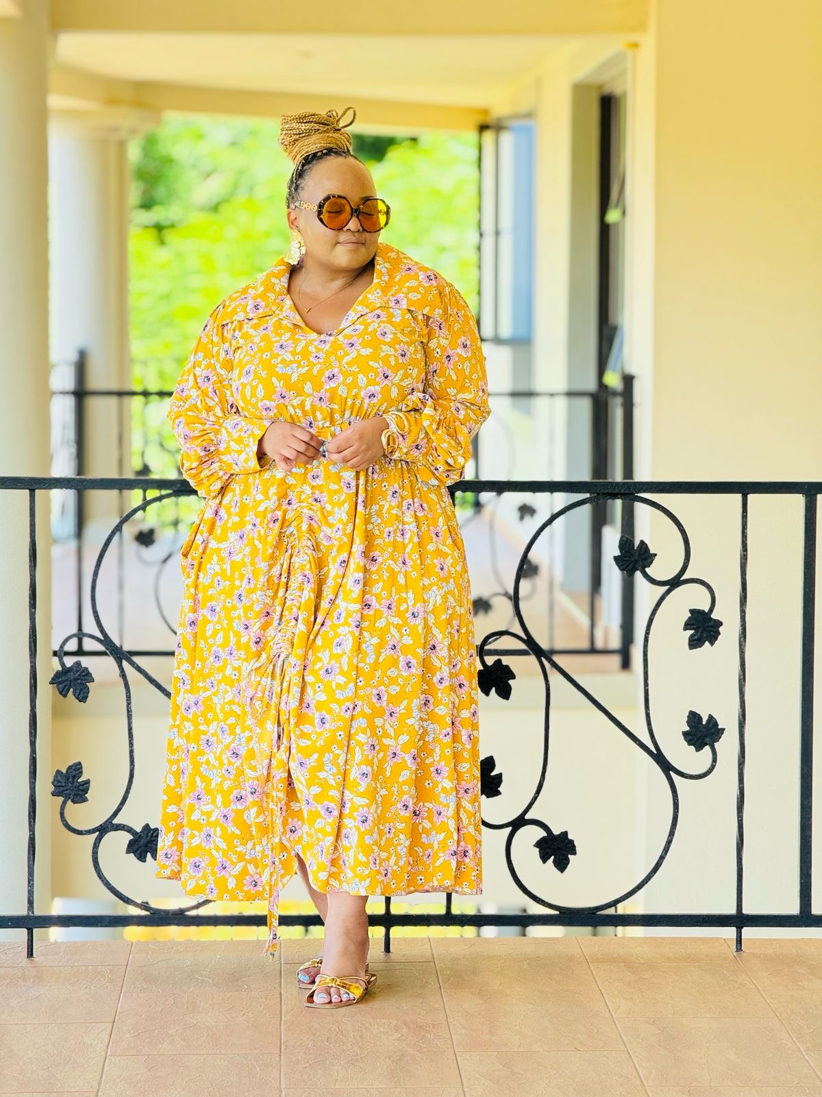 PRINTED MORROCCAINE FABRIC DRESS - PHATGULZ 590 - Image 5