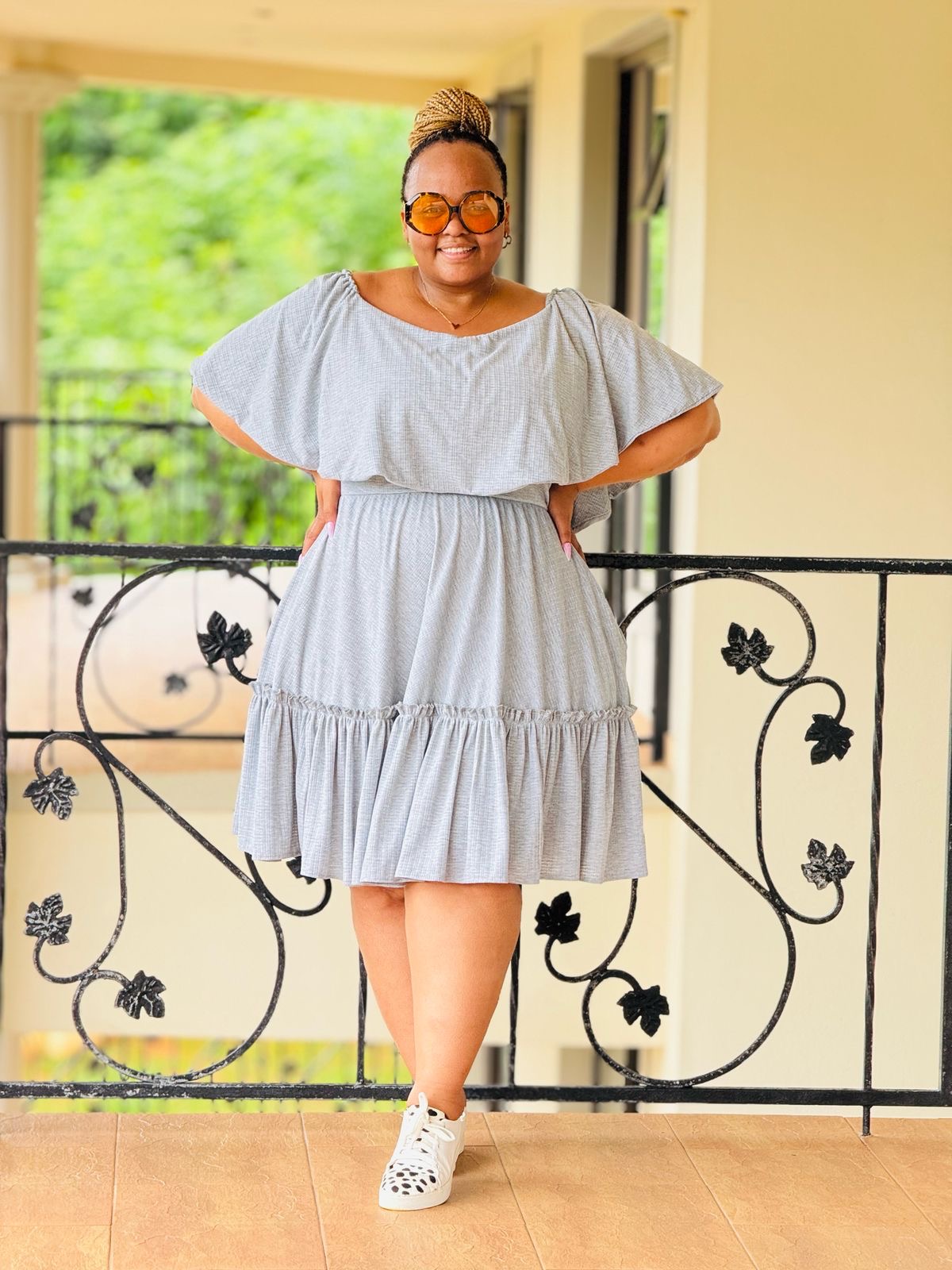 CRINKLE KNIT FABRIC DRESS - PHATGULZ 591 - Image 3