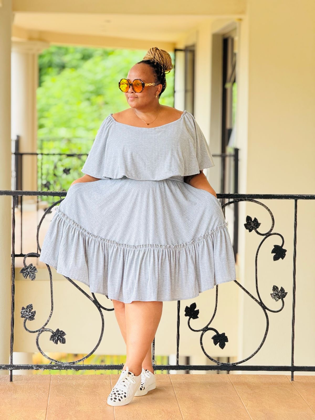 CRINKLE KNIT FABRIC DRESS - PHATGULZ 591 - Image 2