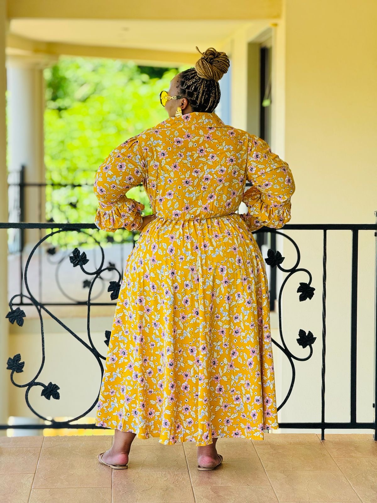 PRINTED MORROCCAINE FABRIC DRESS - PHATGULZ 590 - Image 7