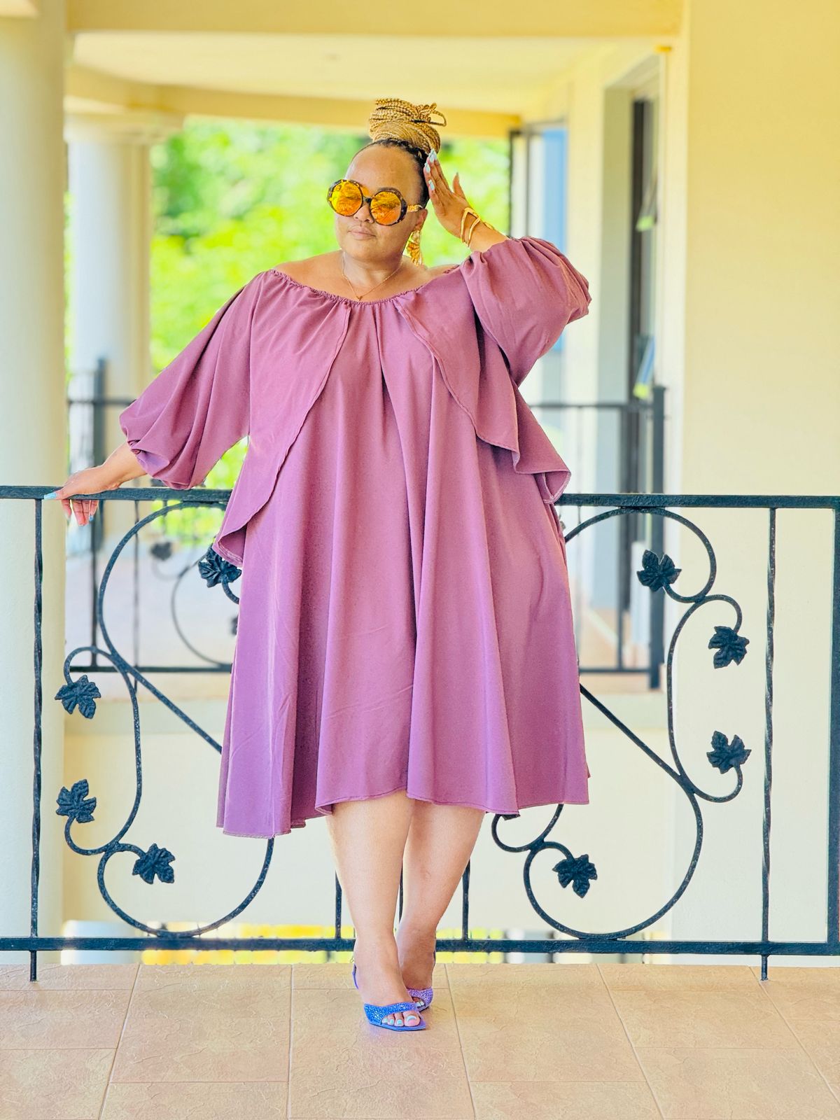 LARISSA CREPE FABRIC DRESS - PHATGULZ 587 - Phat Galz Boutique