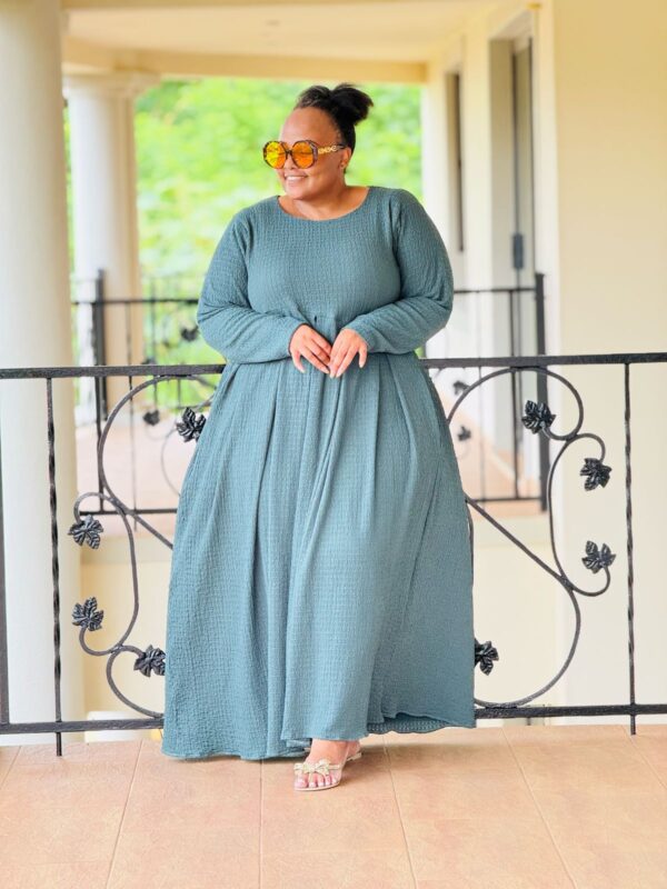 CRINKLE KNIT FABRIC DRESS - PHATGULZ 6682 - Image 3
