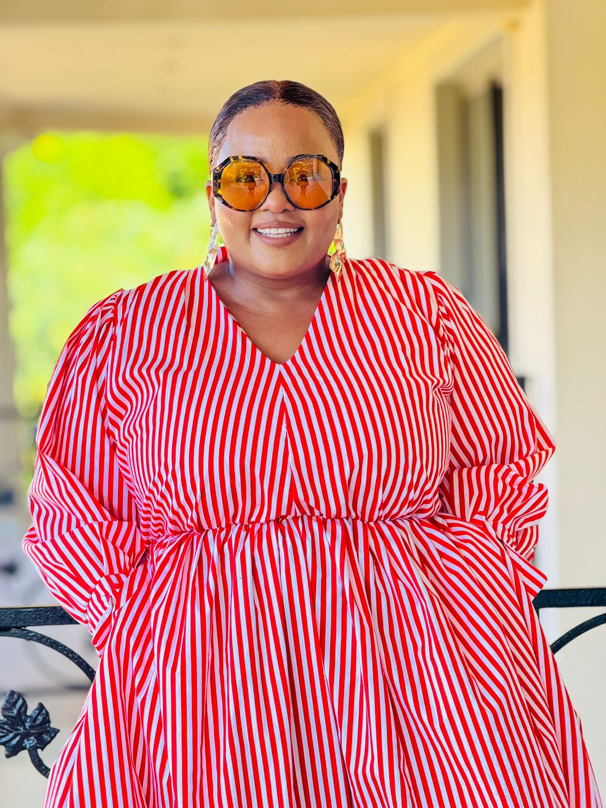 STRIPE POPLINE FABRIC DRESS - PHATGULZ 6693 - Image 3