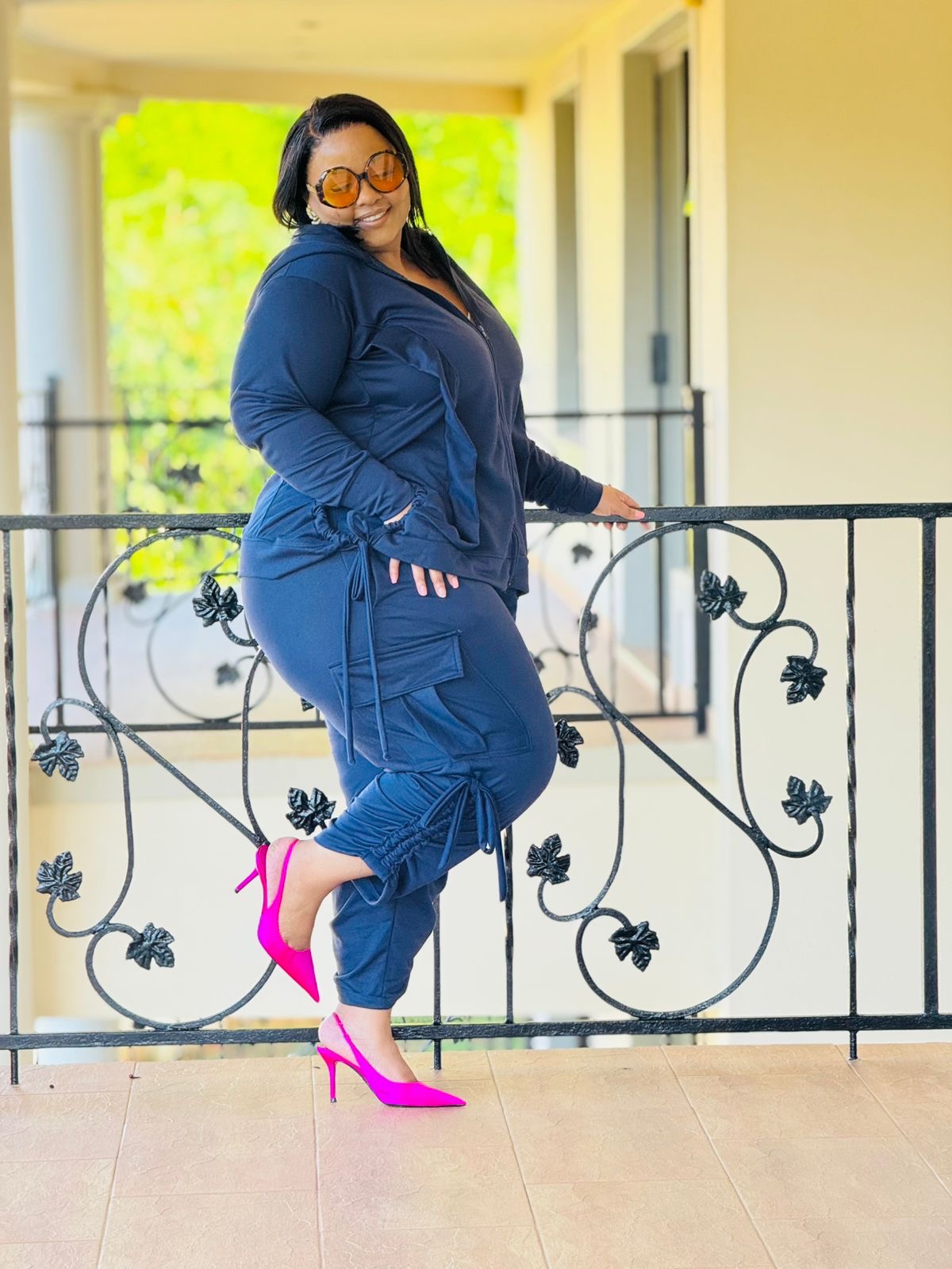 UNBRUSHED FLEECE FABRIC TRACKSUIT- PHATGULZ 6688 - Image 5