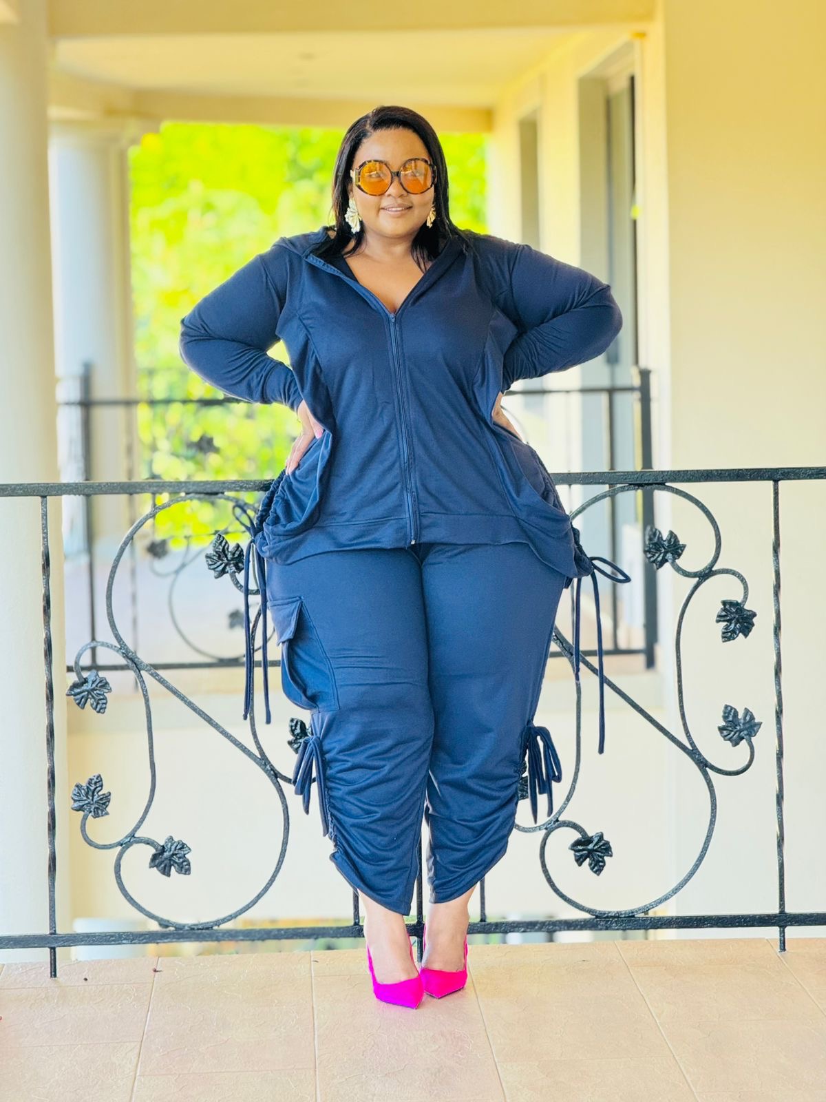 UNBRUSHED FLEECE FABRIC TRACKSUIT- PHATGULZ 6688 - Image 8