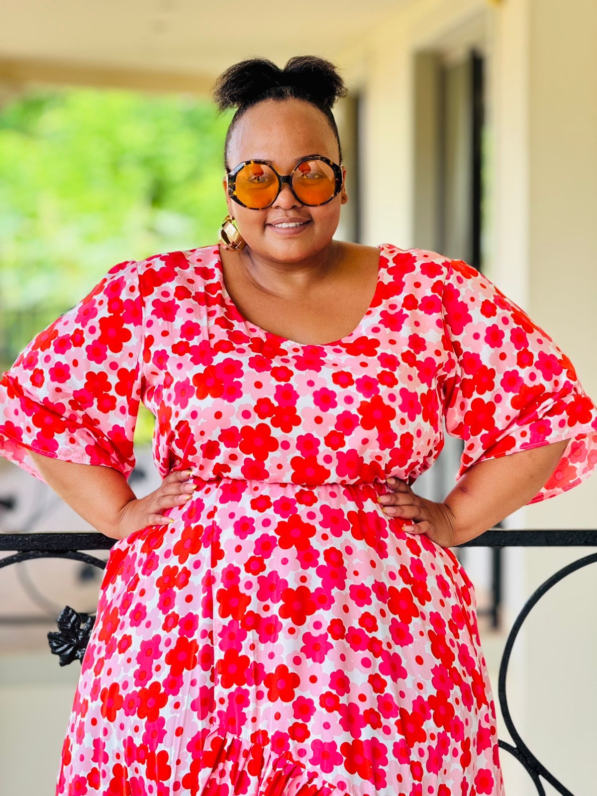 PRINTED SATIN FABRIC DRESS - PHATGULZ 6675 - Image 2