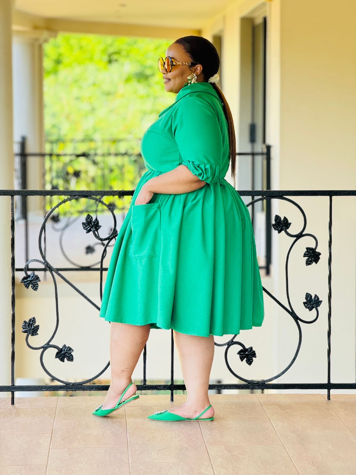 UNBRUSHED FLEECE FABRIC DRESS - PHATGULZ 6676 - Image 5