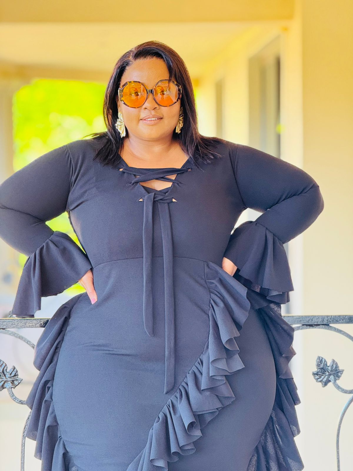 SCUBA CREPE FABRIC DRESS - PHATGULZ 6692 - Image 2