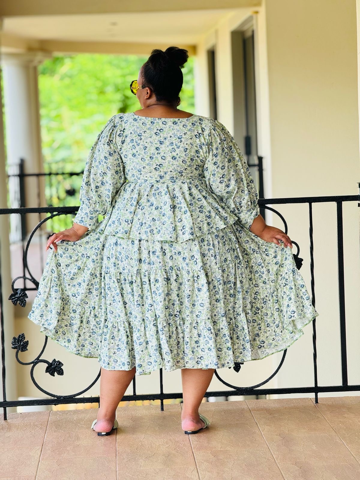 PRINTED CRYPTO FABRIC DRESS - PHATGULZ 6691 - Image 3