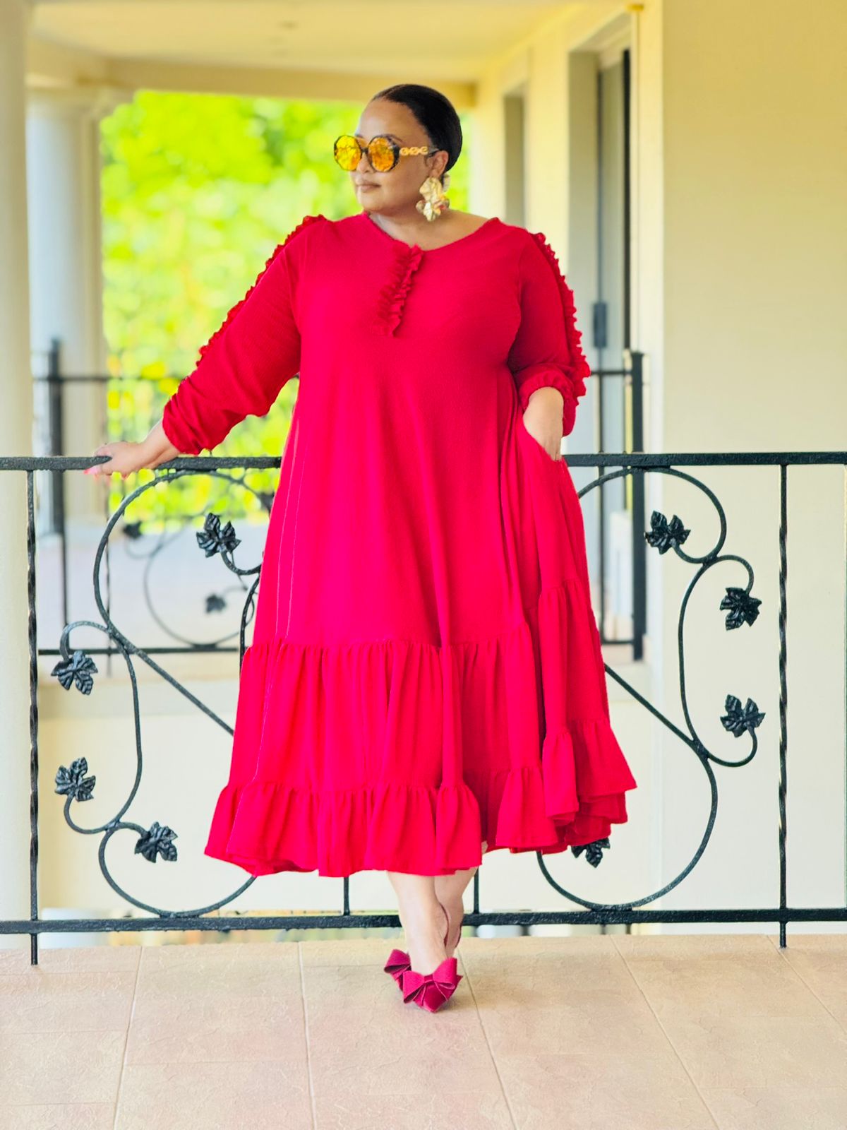 CRINKLE KNIT FABRIC DRESS - PHATGULZ 6684 - Image 7