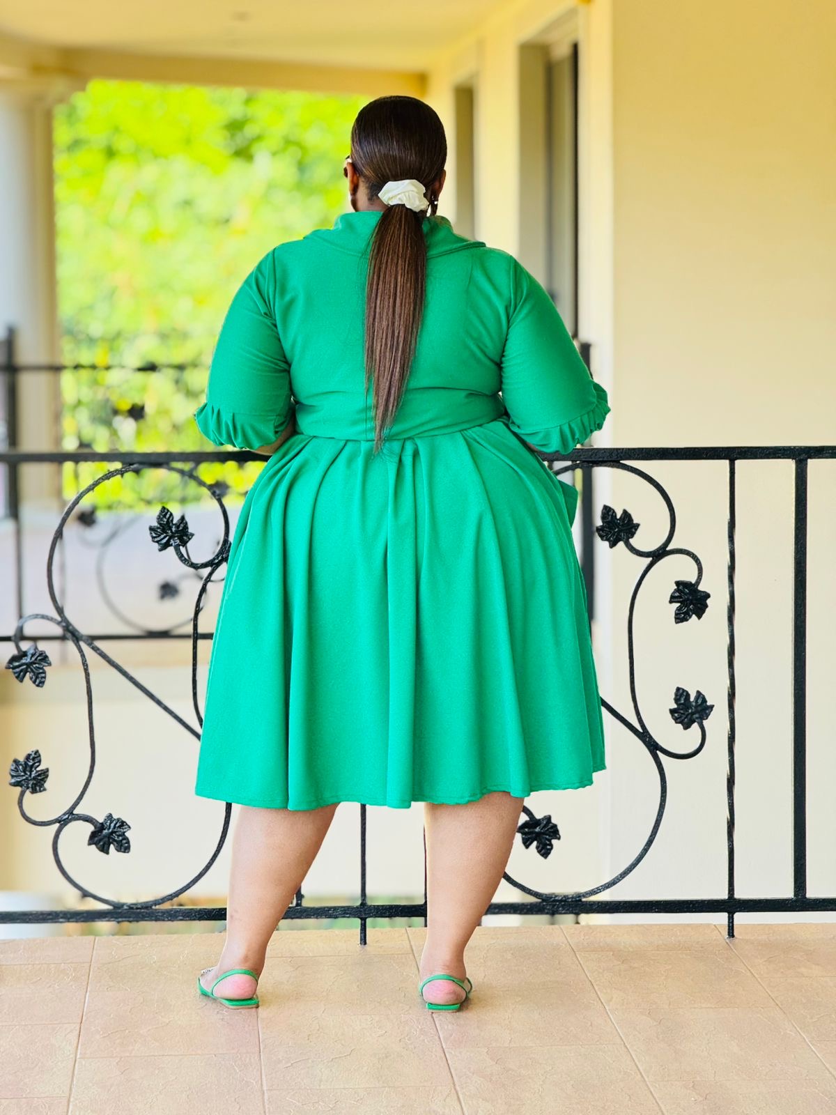 UNBRUSHED FLEECE FABRIC DRESS - PHATGULZ 6676 - Image 6