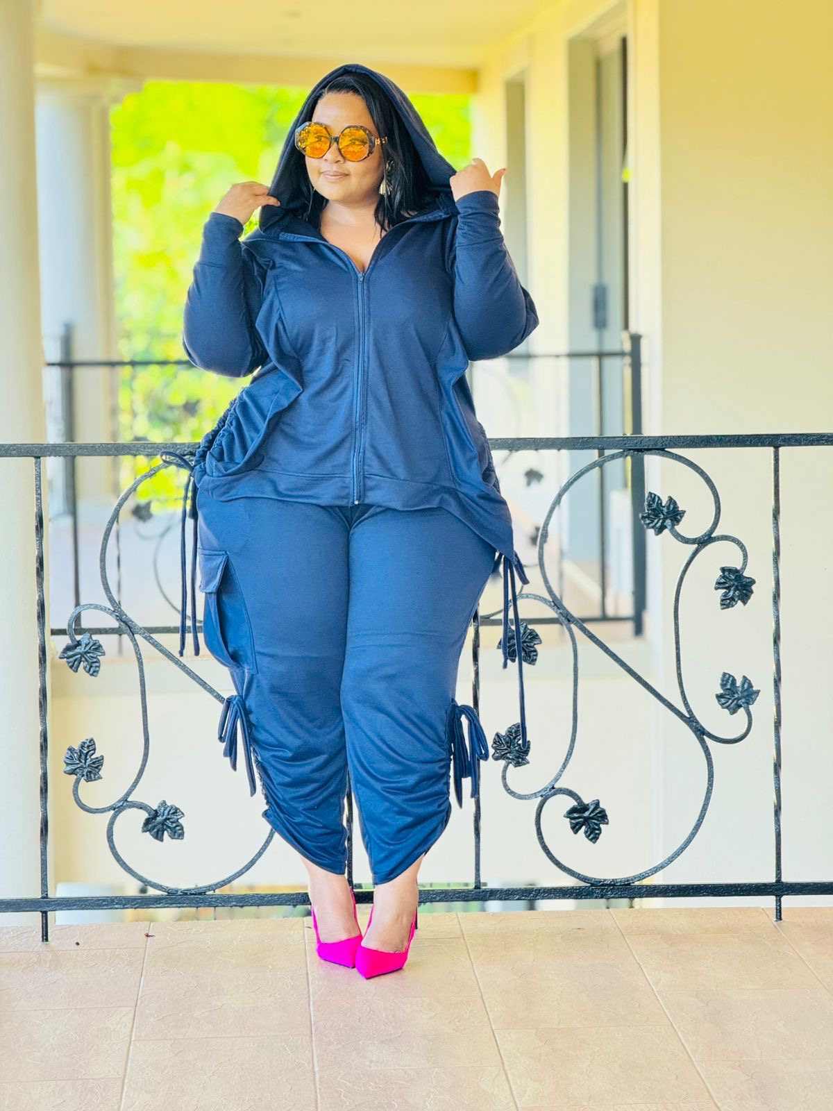 UNBRUSHED FLEECE FABRIC TRACKSUIT- PHATGULZ 6688 - Image 6