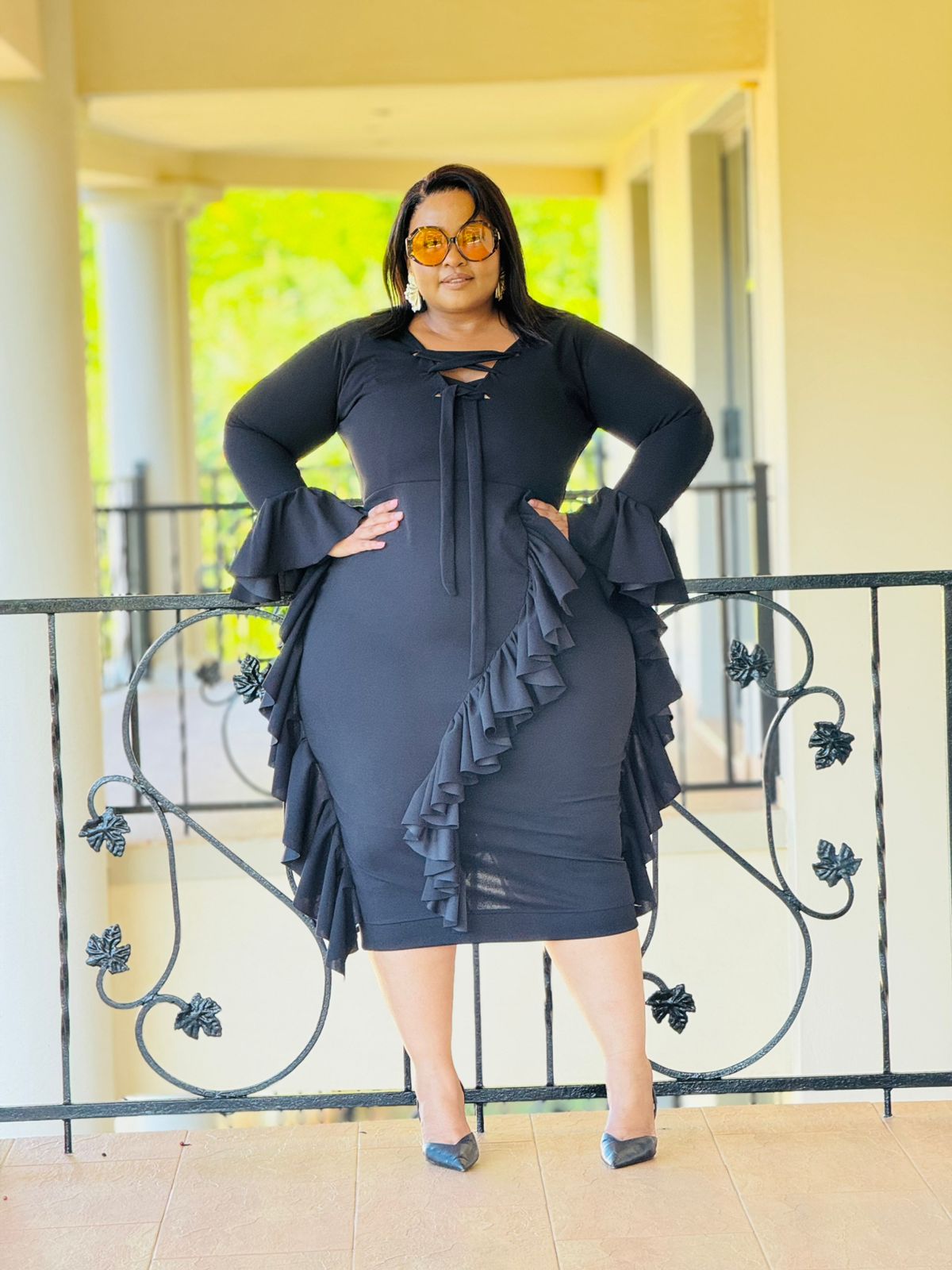 SCUBA CREPE FABRIC DRESS - PHATGULZ 6692 - Image 4