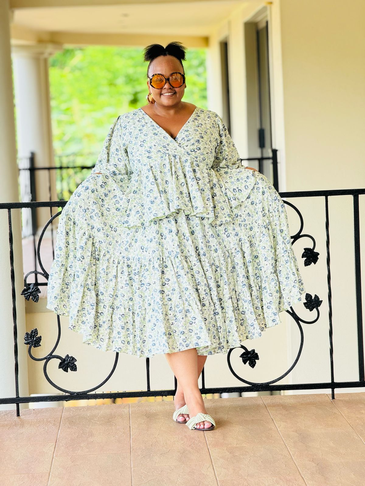 PRINTED CRYPTO FABRIC DRESS - PHATGULZ 6691 - Image 7