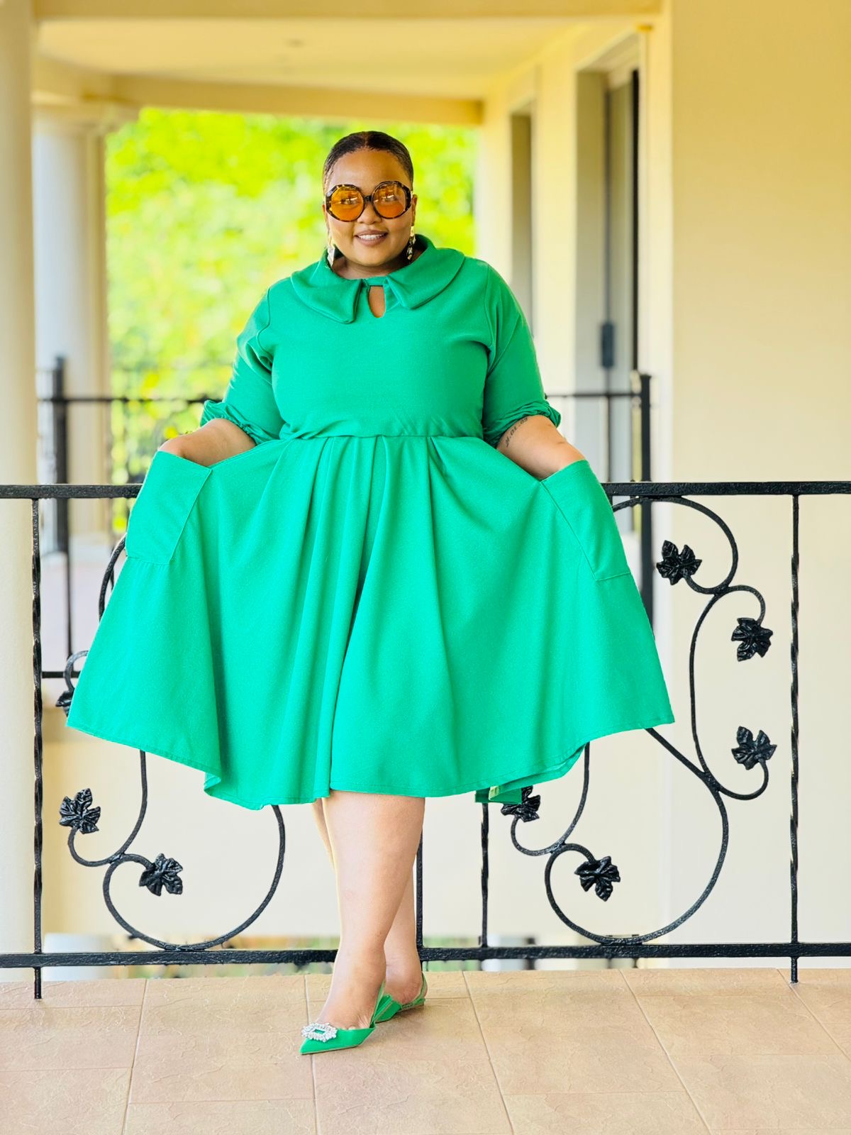 UNBRUSHED FLEECE FABRIC DRESS - PHATGULZ 6676 - Image 3