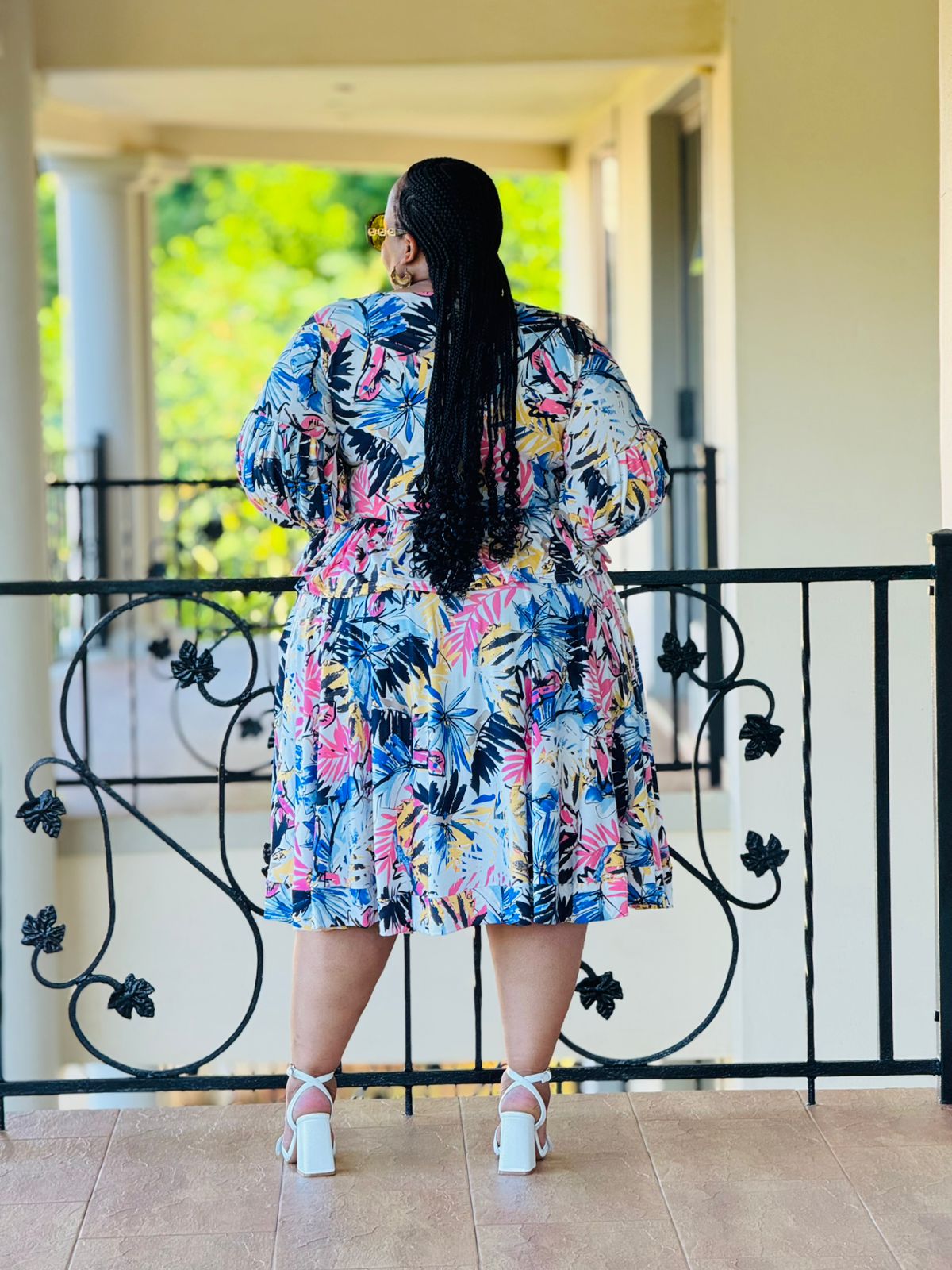 PRINTED SLINKY FABRIC DRESS - PHATGULZ 6694 - Image 2