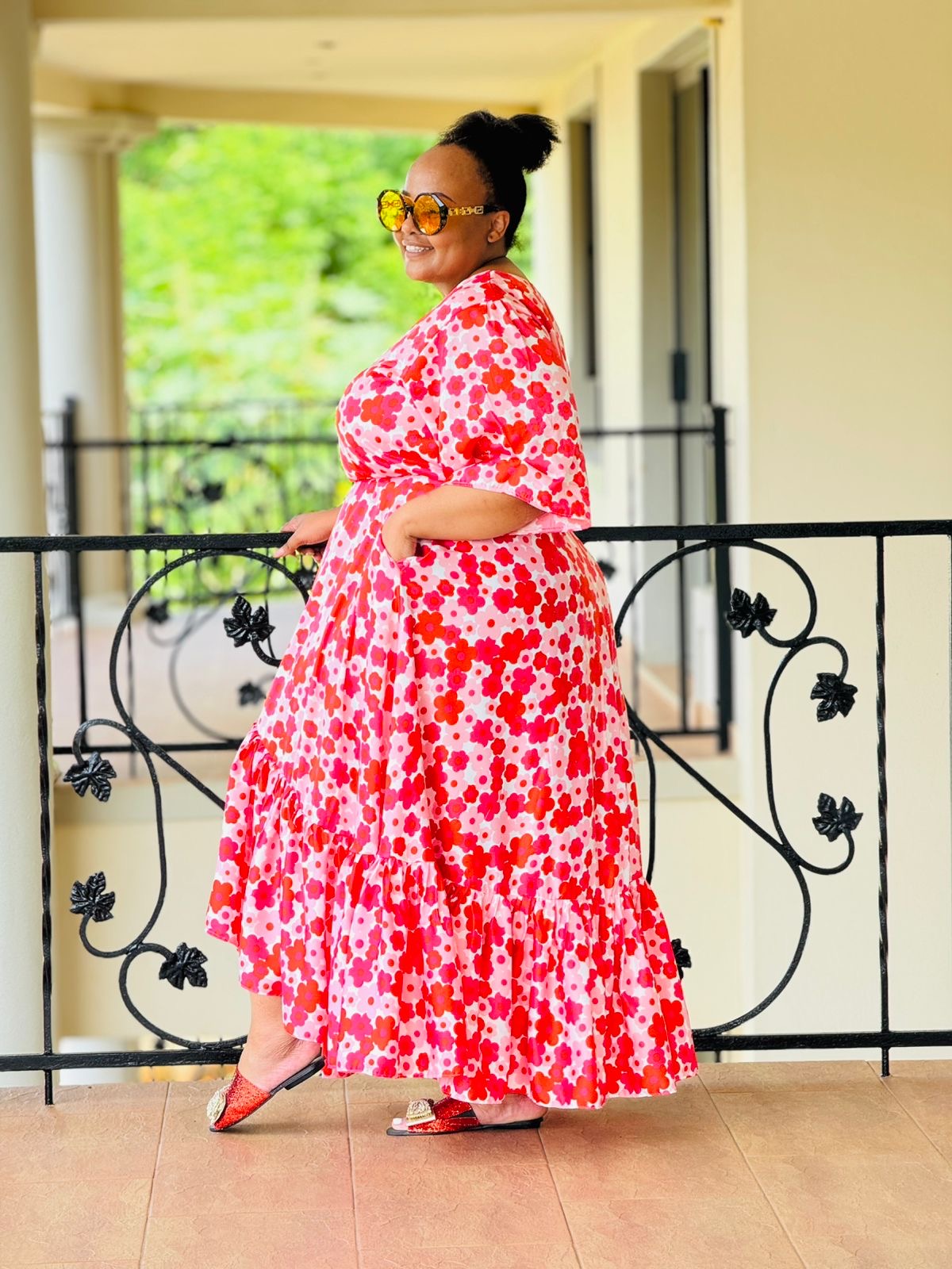 PRINTED SATIN FABRIC DRESS - PHATGULZ 6675 - Image 4