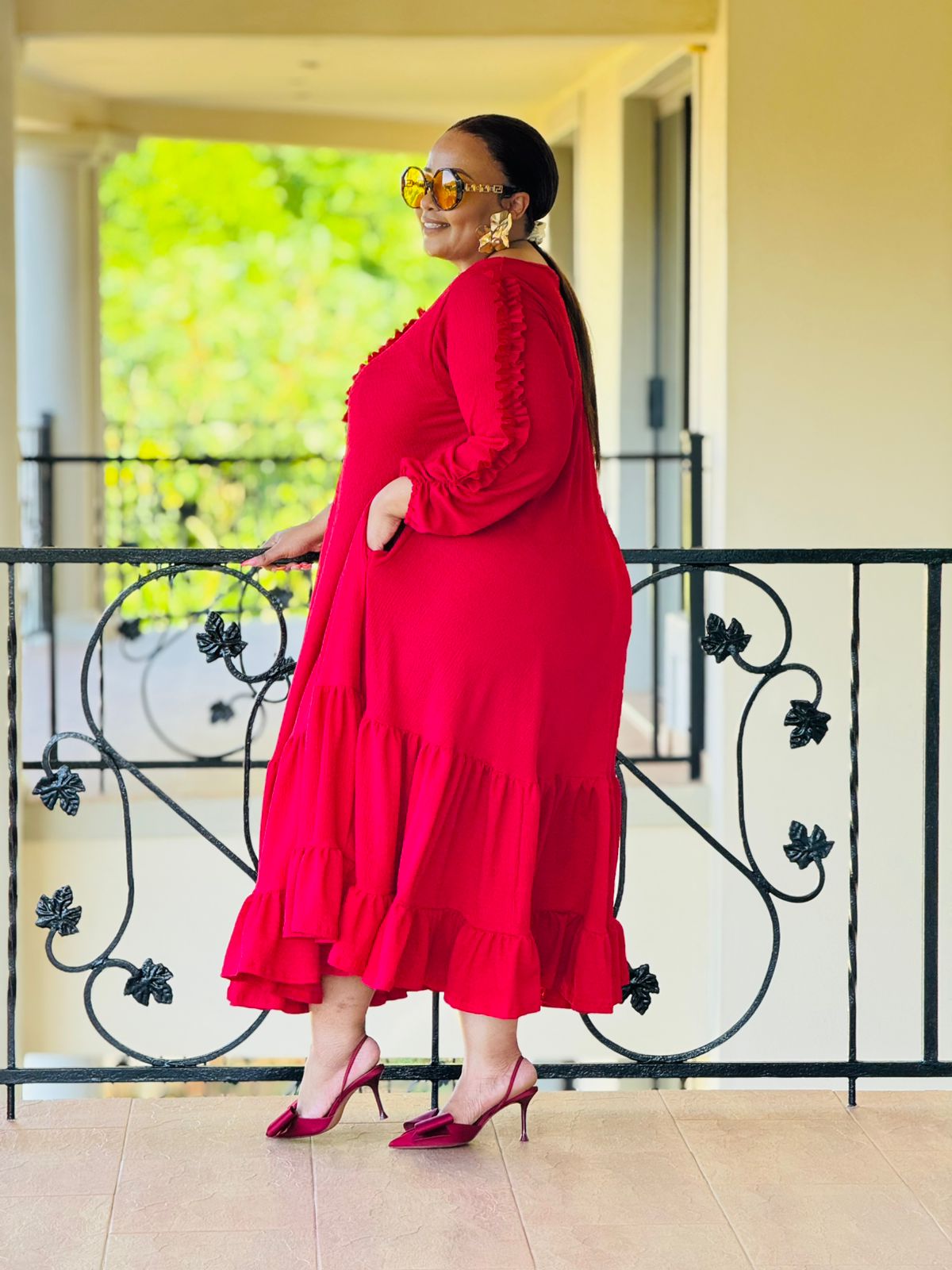 CRINKLE KNIT FABRIC DRESS - PHATGULZ 6684 - Image 4