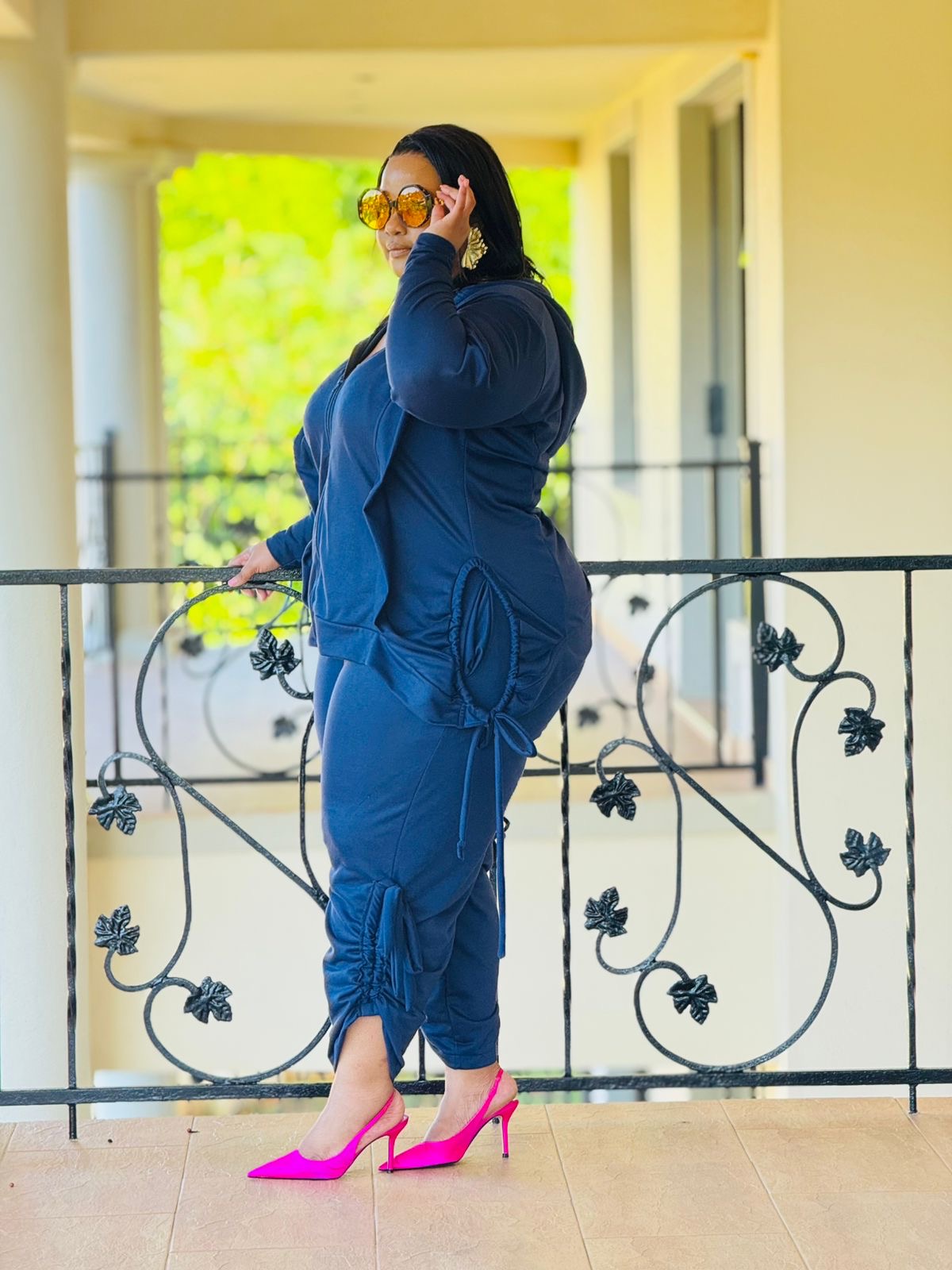 UNBRUSHED FLEECE FABRIC TRACKSUIT- PHATGULZ 6688 - Image 3