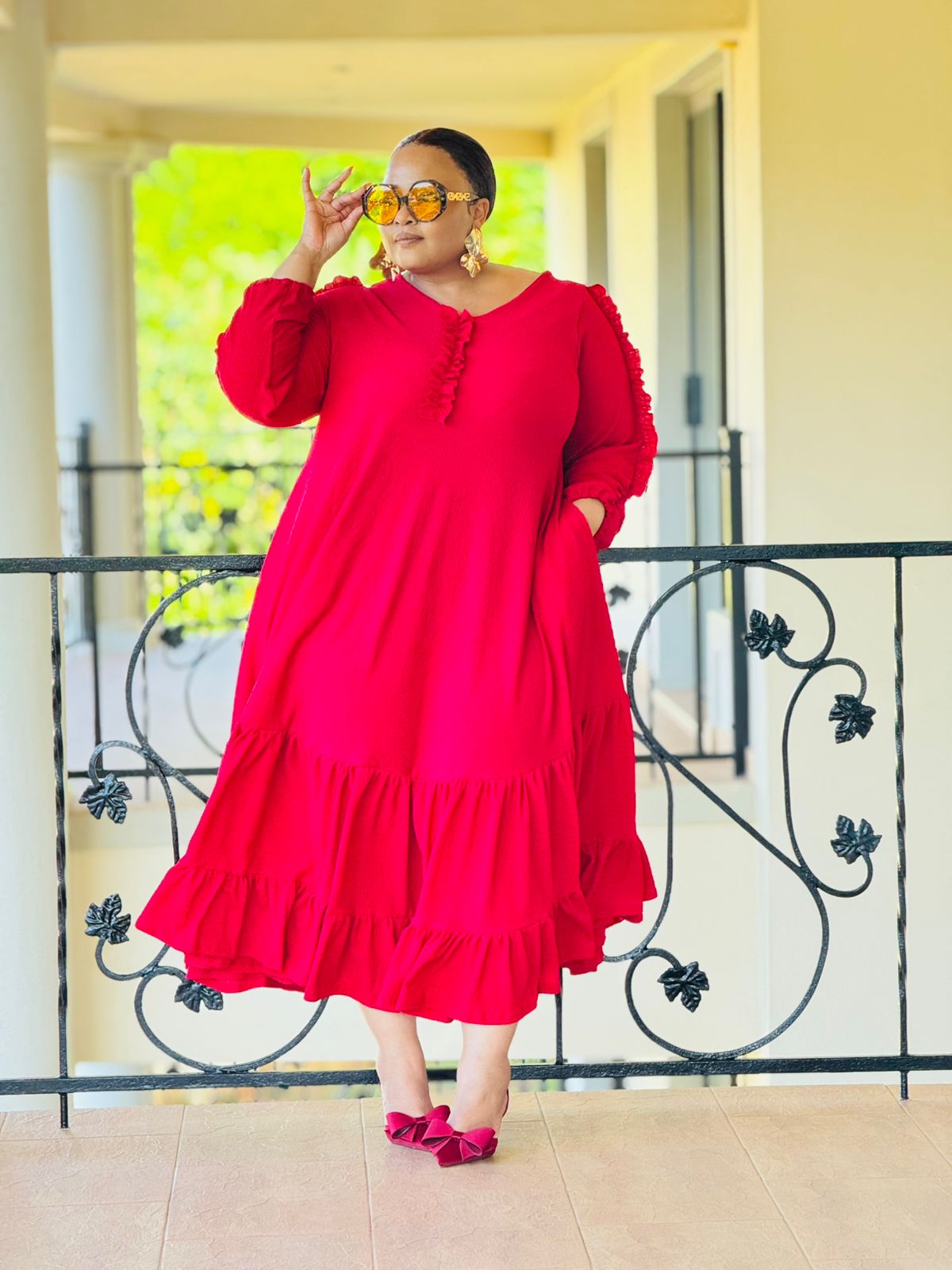 CRINKLE KNIT FABRIC DRESS - PHATGULZ 6684 - Image 3