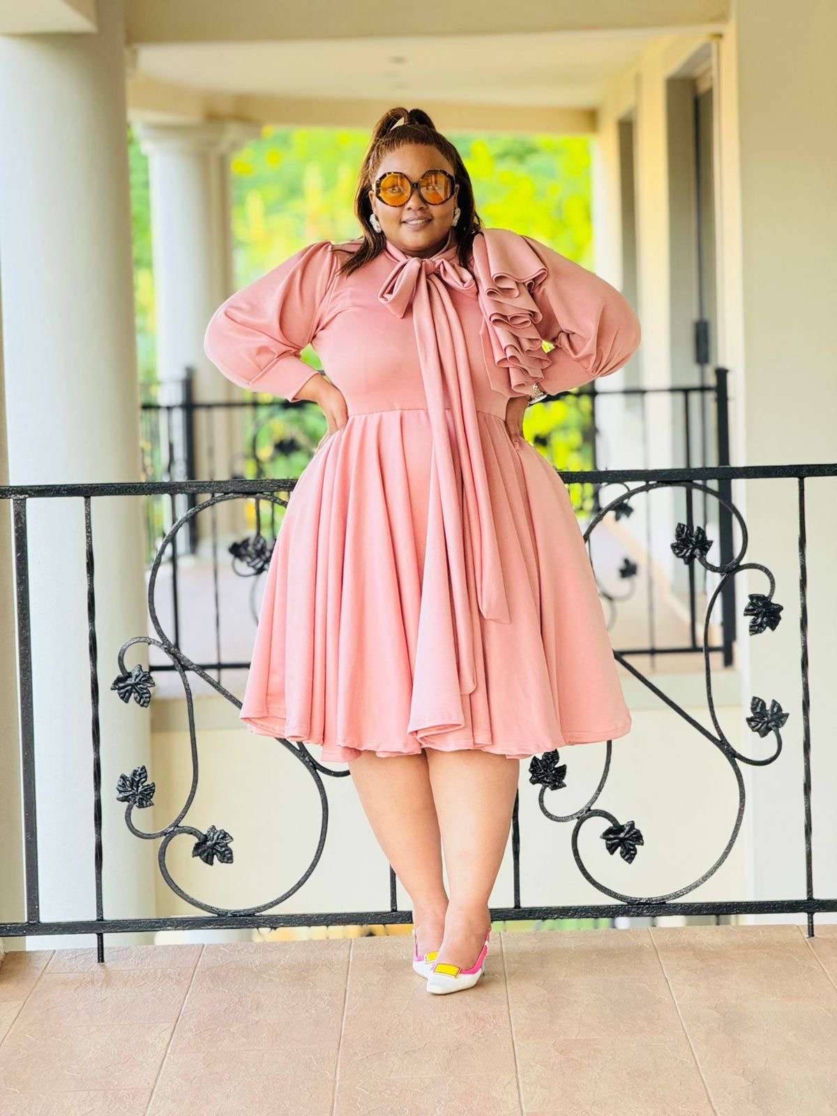 PLAIN SCUBA FABRIC DRESS - PHATGULZ 6715 - Image 8