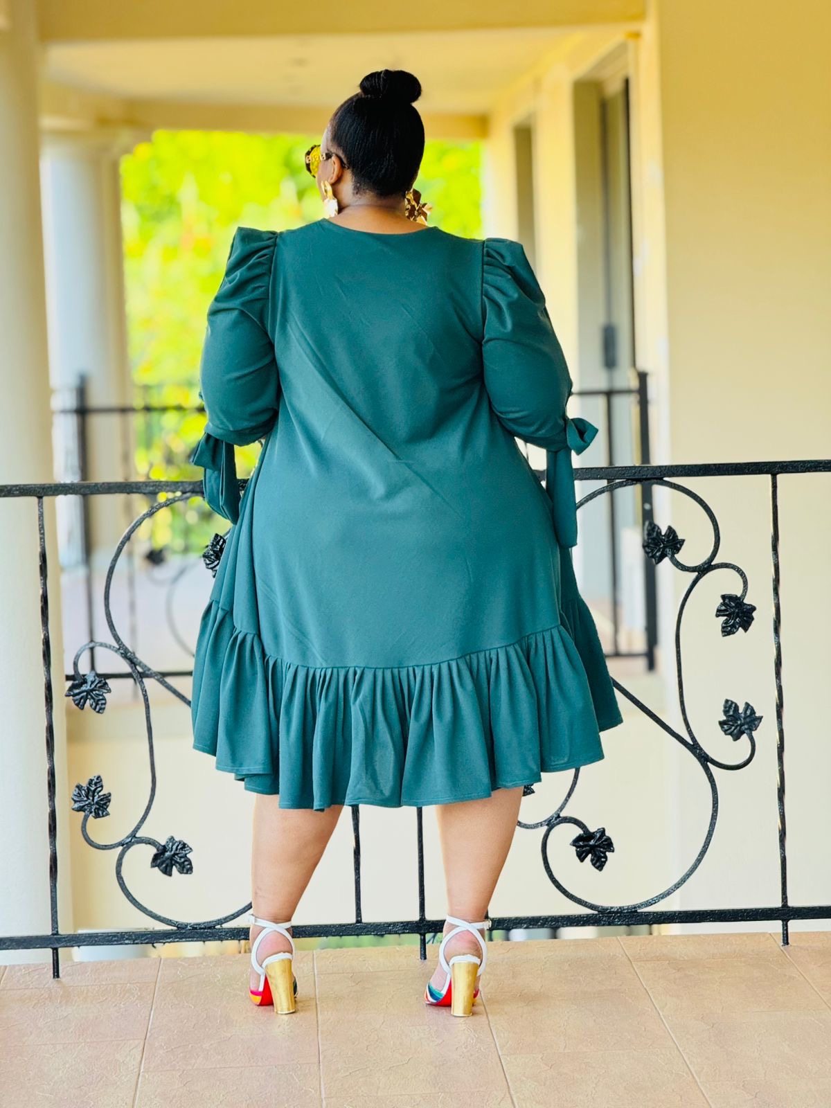 SCUBA CREPE FABRIC DRESS - PHATGULZ 6733 - Phat Galz Boutique