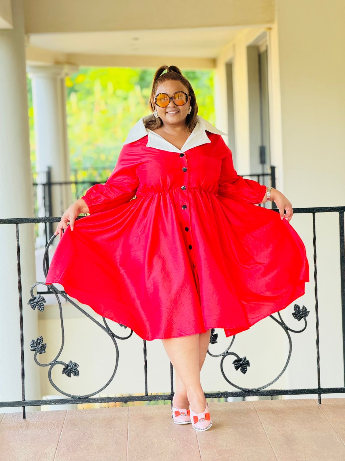 TESLON FABRIC DRESS - PHATGULZ 6737 - Image 4