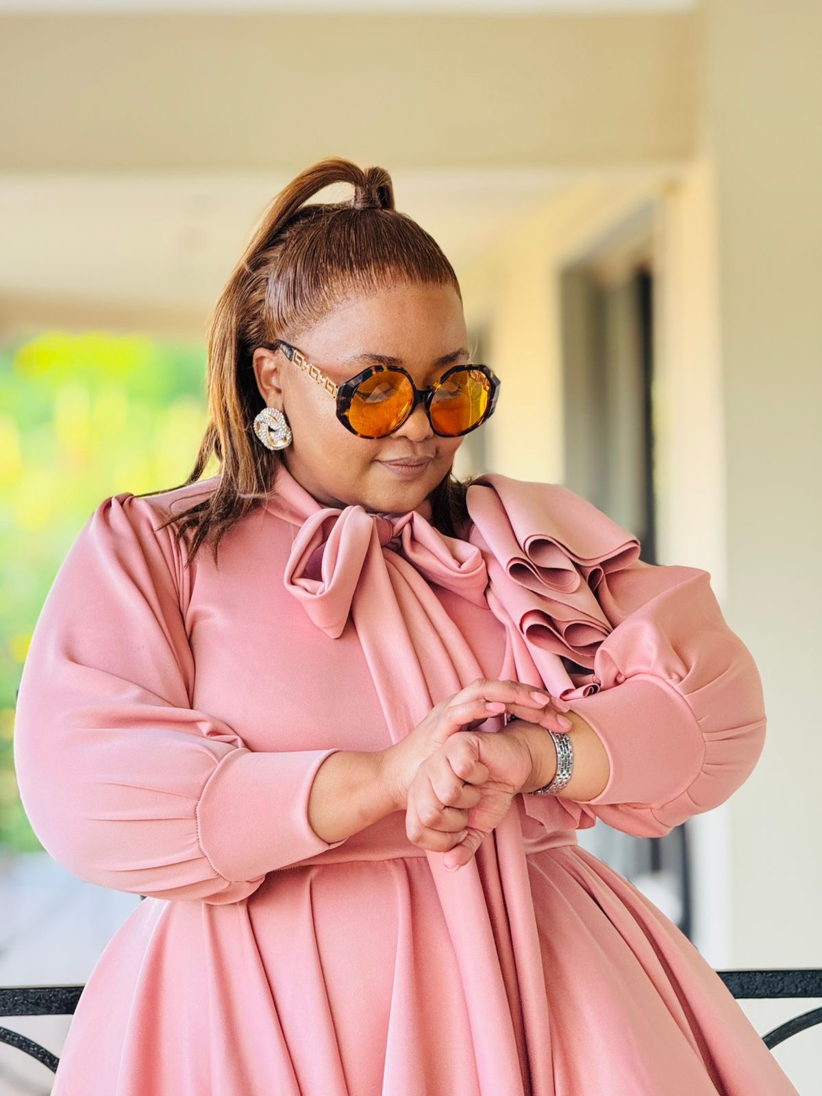 PLAIN SCUBA FABRIC DRESS - PHATGULZ 6715 - Image 5