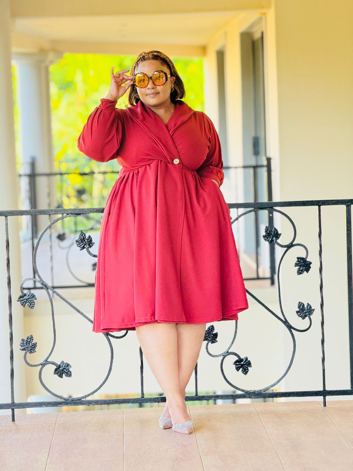 SCUBA CREPE FABRIC DRESS - PHATGULZ 6740 - Image 6