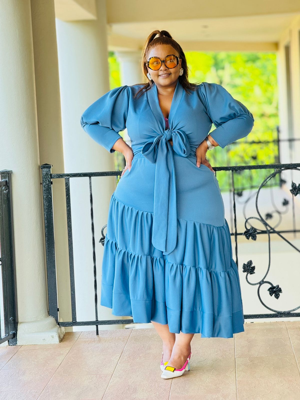 PLAIN SCUBA FABRIC DRESS - PHATGULZ 6721 - Phat Galz Boutique