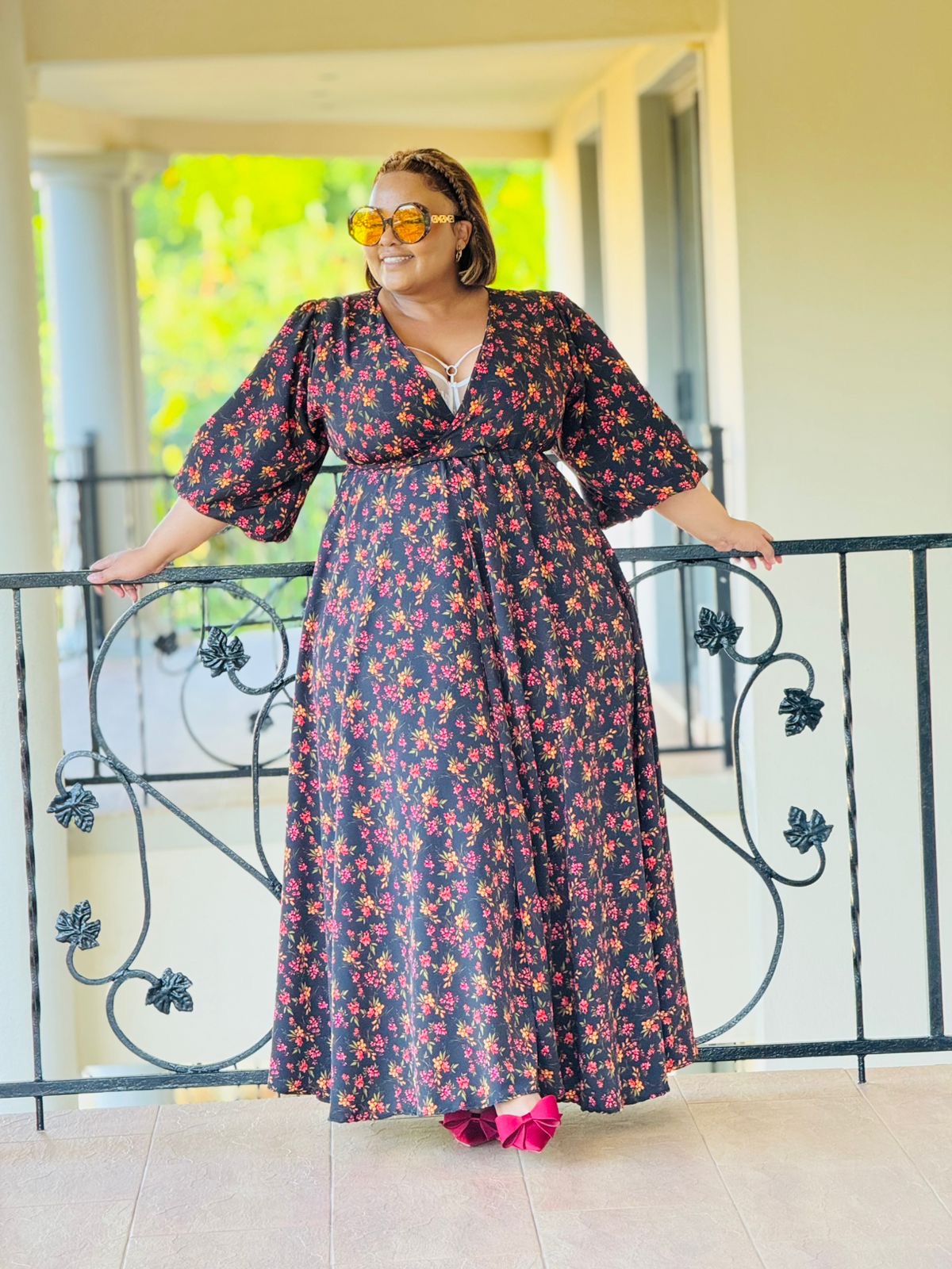 PRINTED MORROCAINE FABRIC DRESS - PHATGULZ 6748 - Image 6