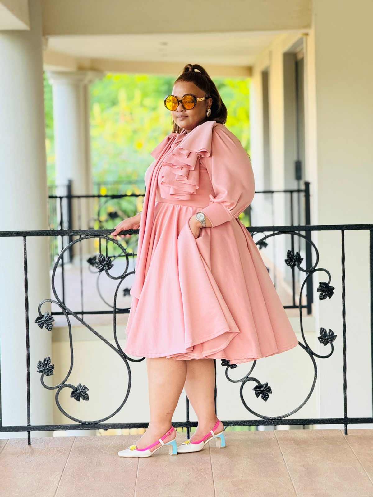 PLAIN SCUBA FABRIC DRESS - PHATGULZ 6715 - Image 4