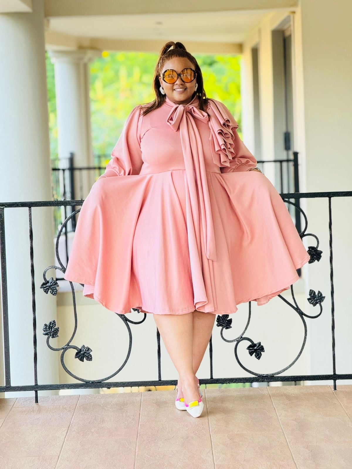 PLAIN SCUBA FABRIC DRESS - PHATGULZ 6715 - Image 7